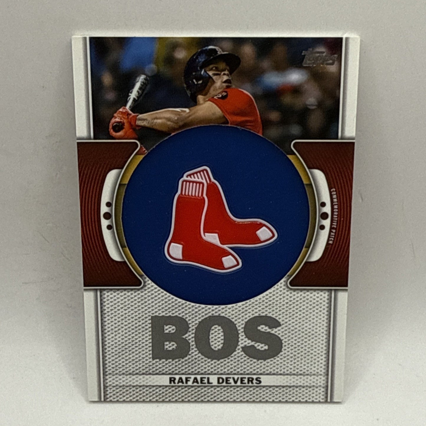 2023 Topps Series 1 #TLP-RD RAFAEL DEVERS PATCH RELIC Commemorative Team Logo