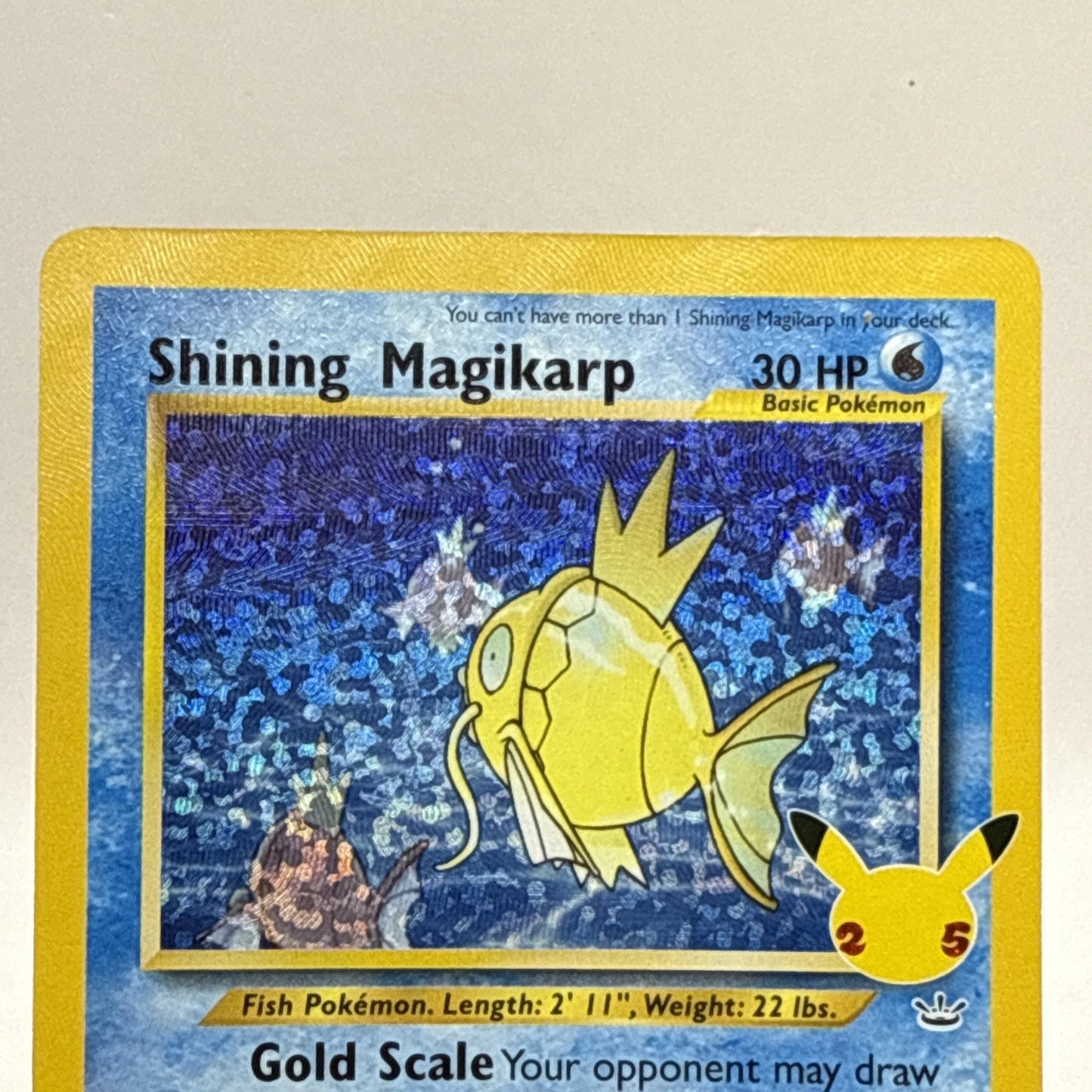 Shining Magikarp 66/64 Celebrations: Classic Collection Holo HP Card