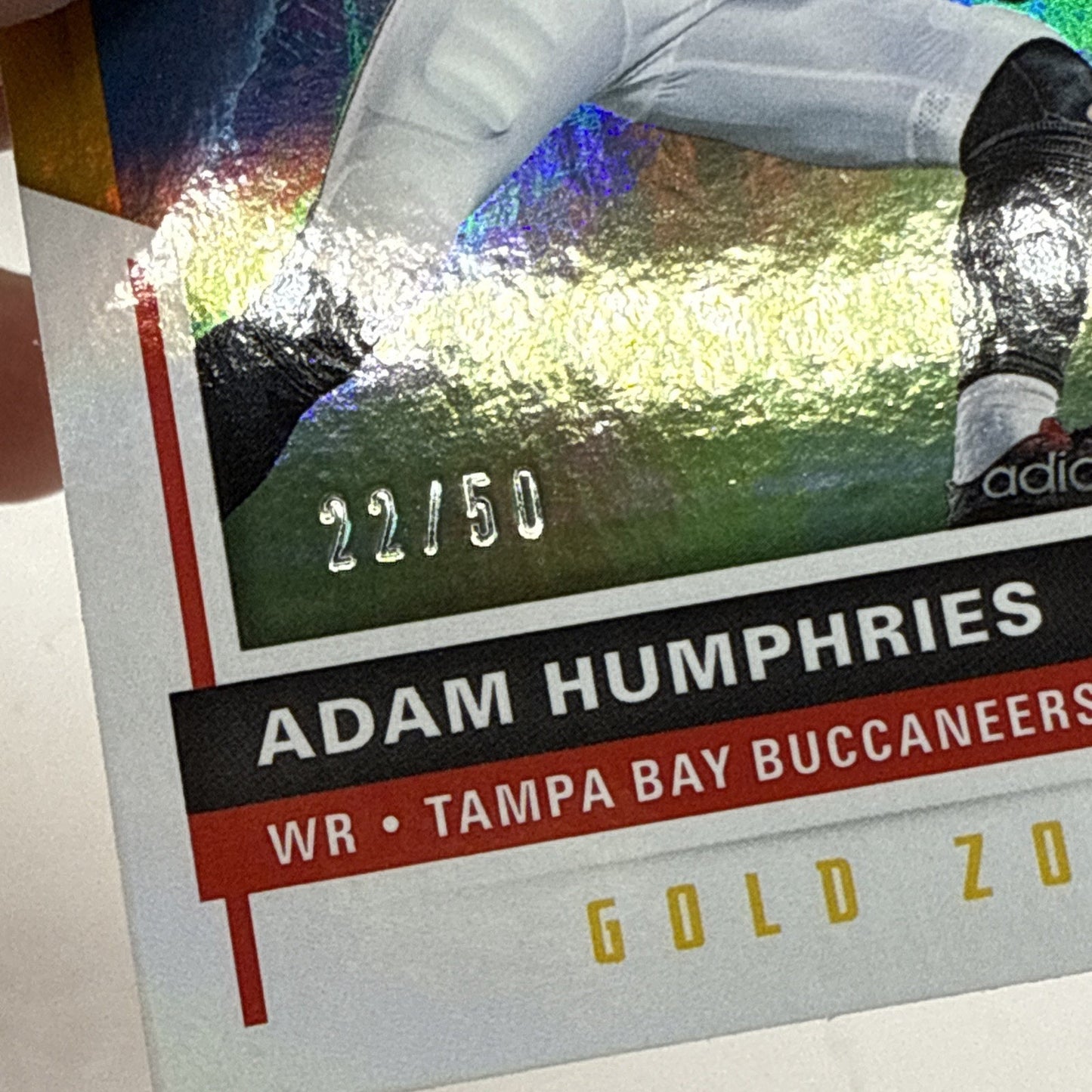 2017 Score Adam Humphries Tampa Bay Buccaneers #241 NFL Football Gold /50 SP