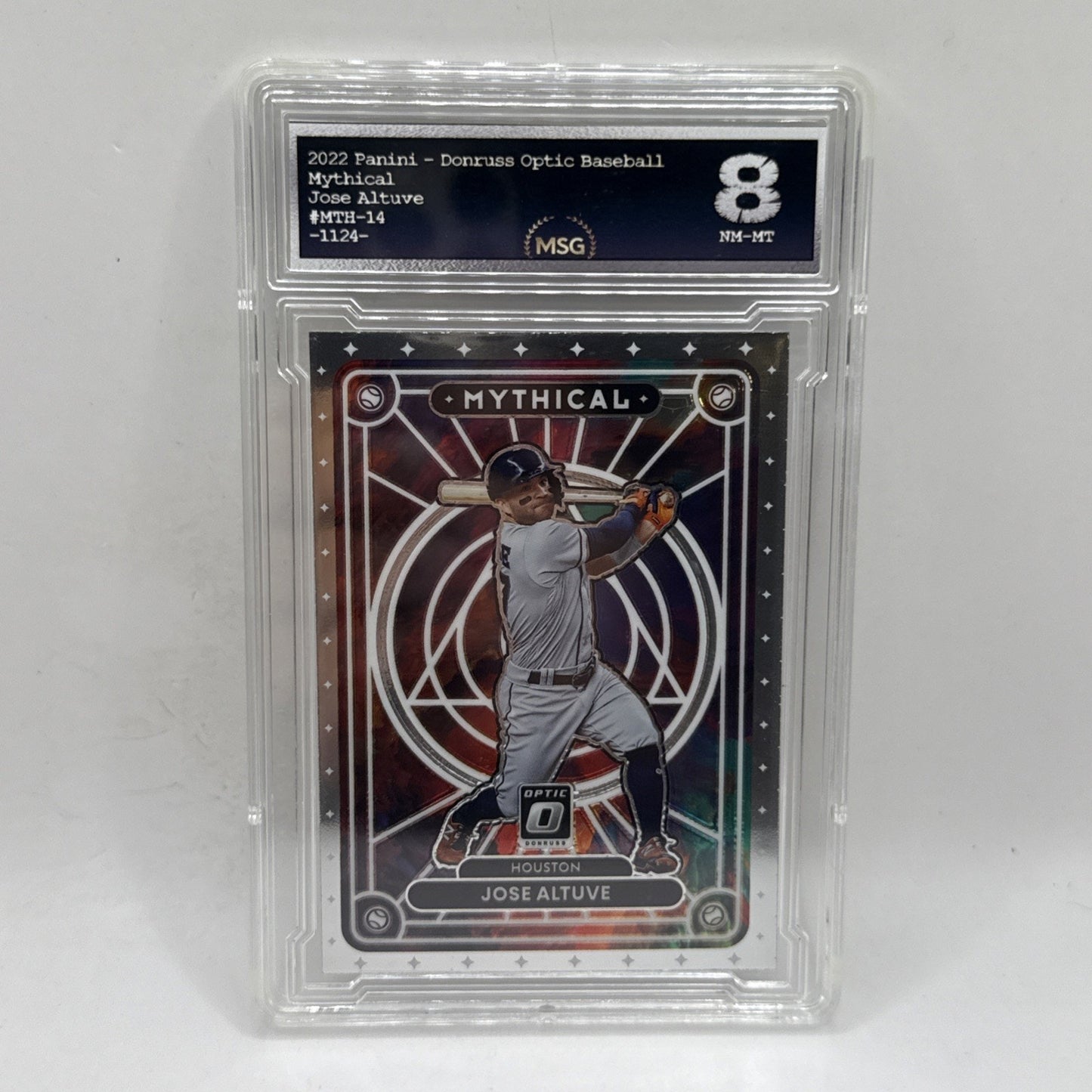 2022 Donruss Optic Mythical #MTH-14 Jose Altuve - Houston Astros Graded 8