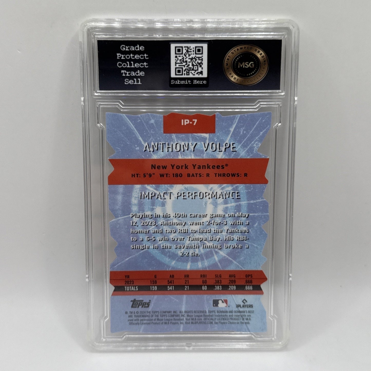2024 Bowman's Best - Impact Players Mini-Diamond Refractor #IP-7 Anthony Volpe