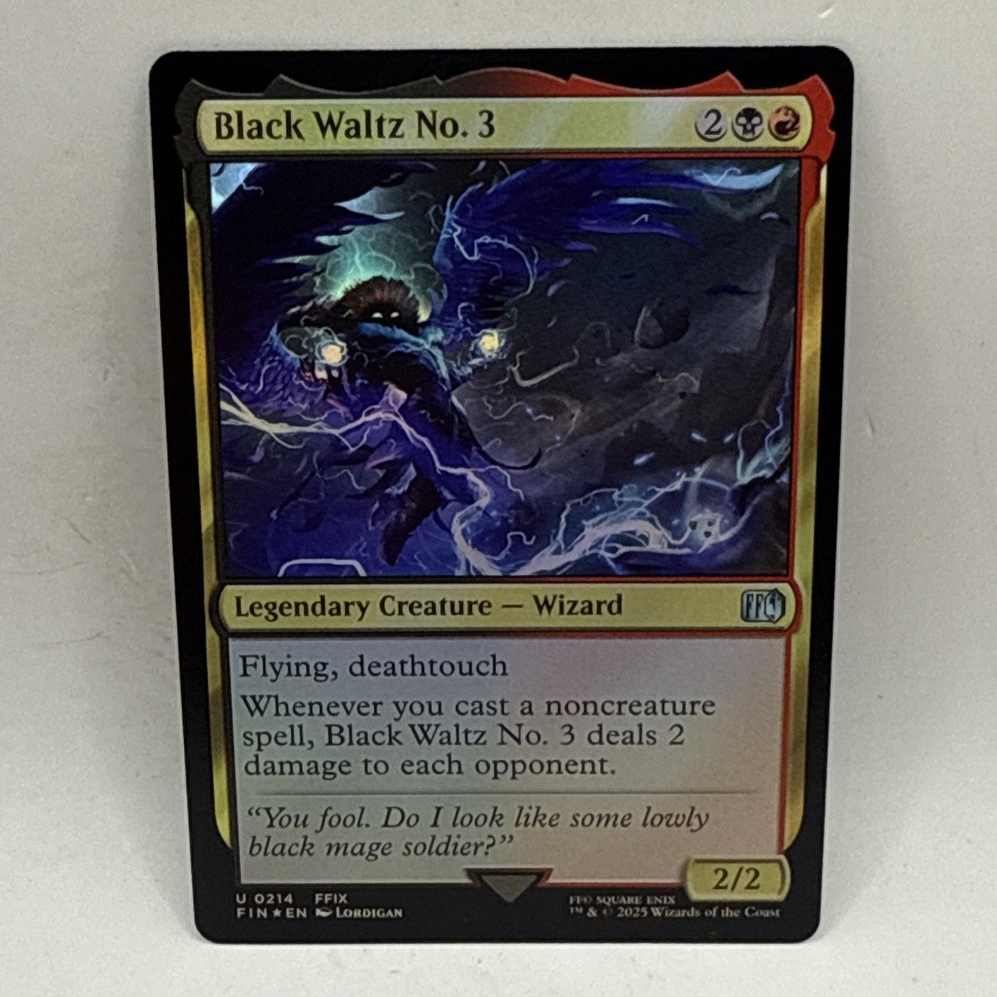 MTG Magic The Gathering Black Waltz No. 3 Foil FIN Rakdos Wizard Final Fantasy