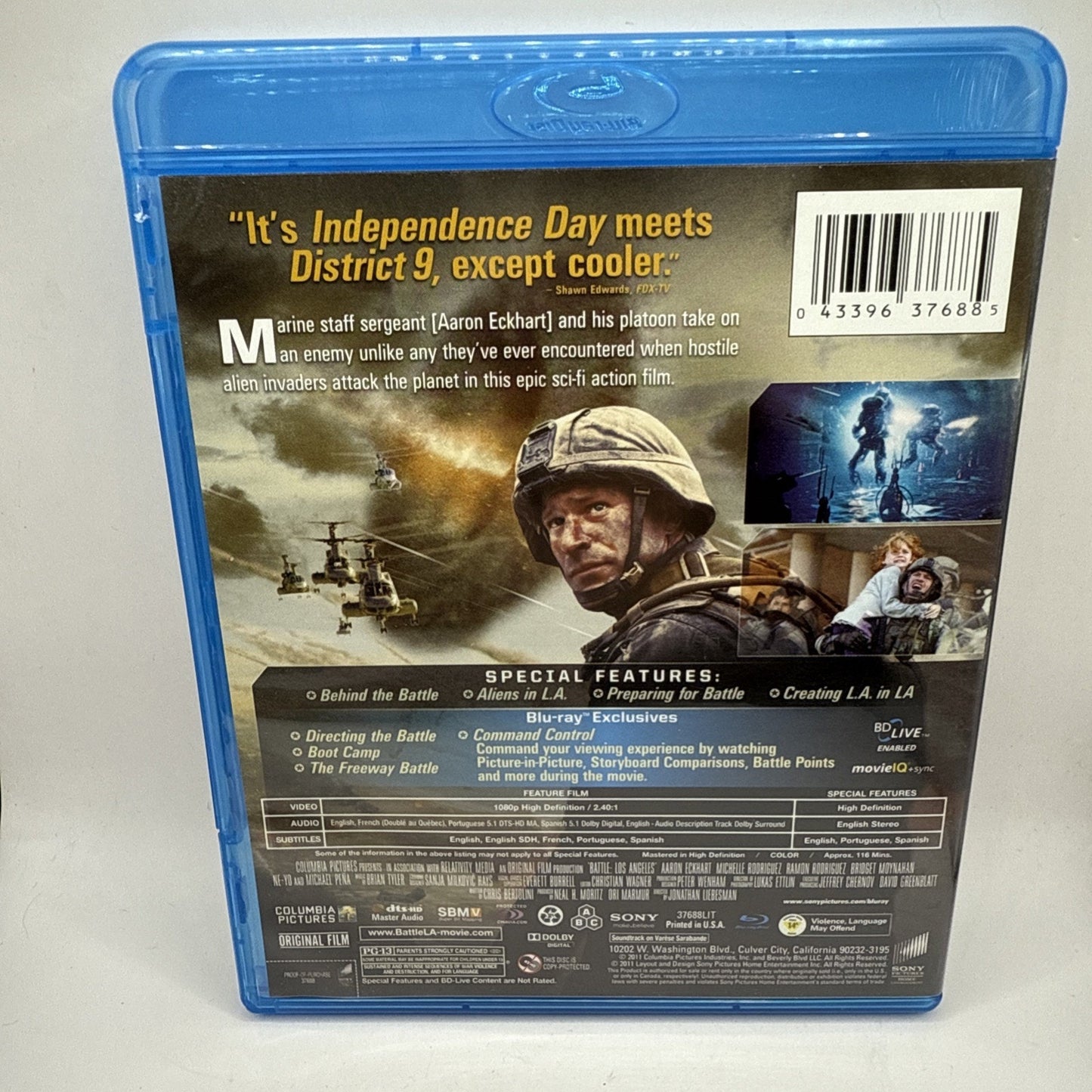 Battle: Los Angeles (Blu-ray, 2011) It’s Not War. It’s Survival. Chris Bertolini
