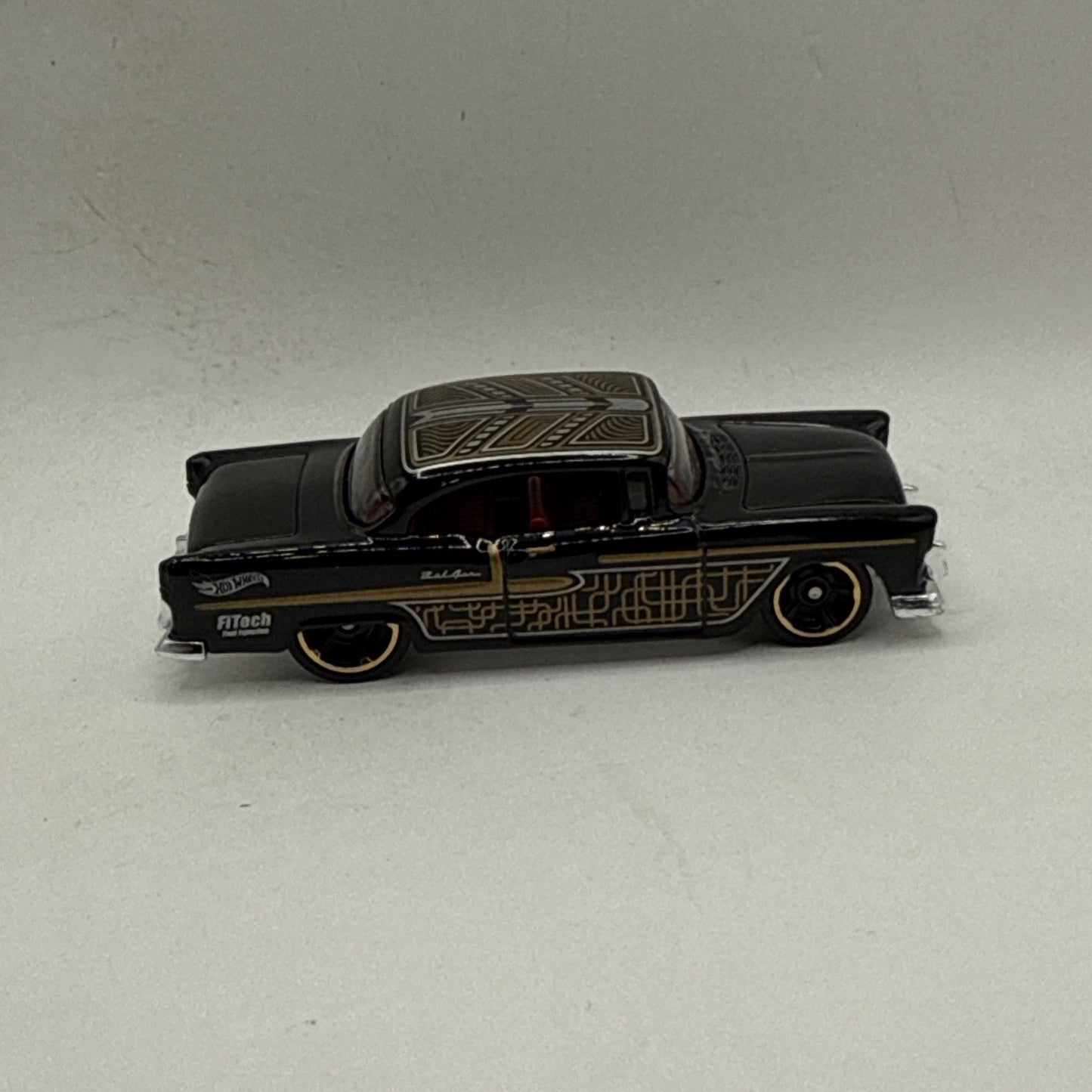 Hot Wheels 1955 Chevy Chevrolet Bel Air Black 1/64 Scale 2025 Diecast Car