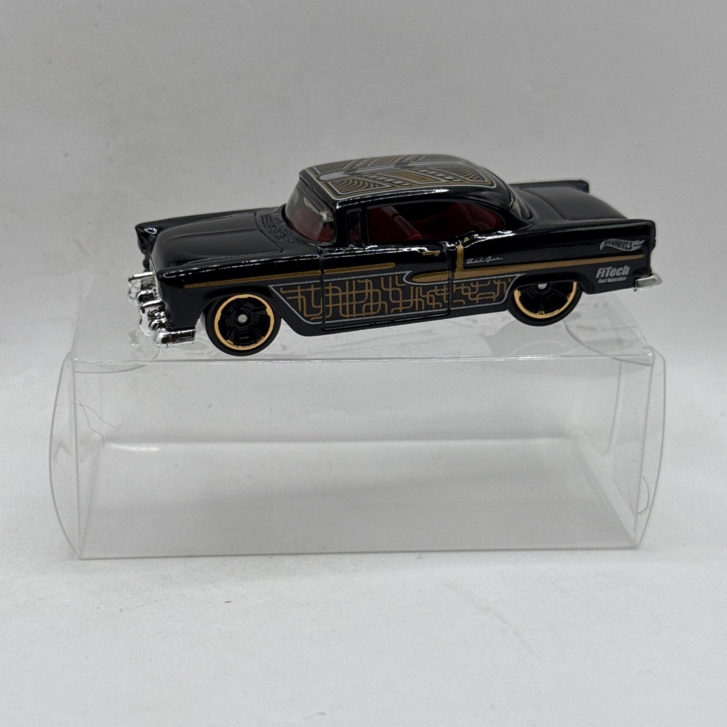 Hot Wheels 1955 Chevy Chevrolet Bel Air Black 1/64 Scale 2025 Diecast Car