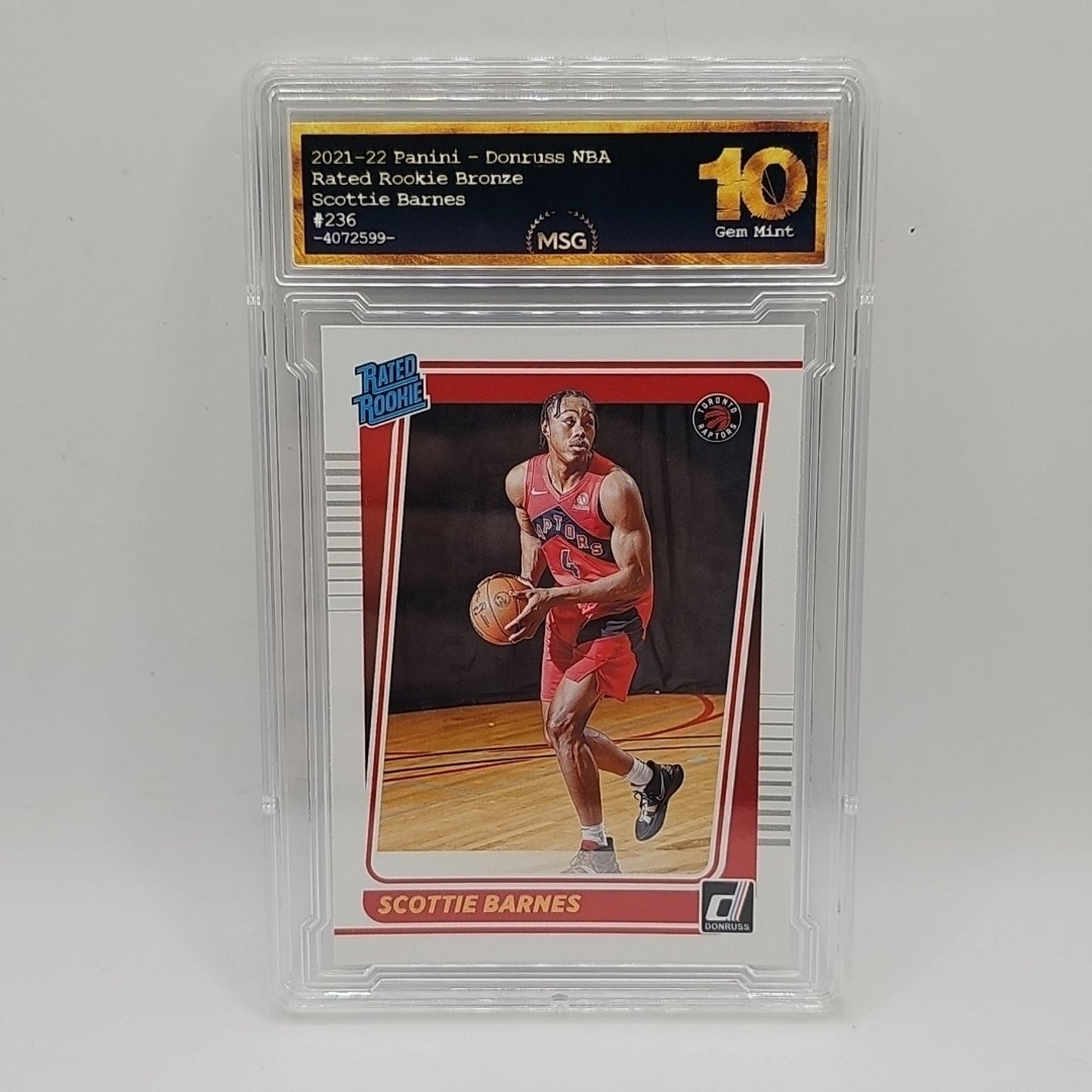 2021-22 Panini Donruss - Rated Rookie Scottie Barnes #236 Choice (RC) Graded 10