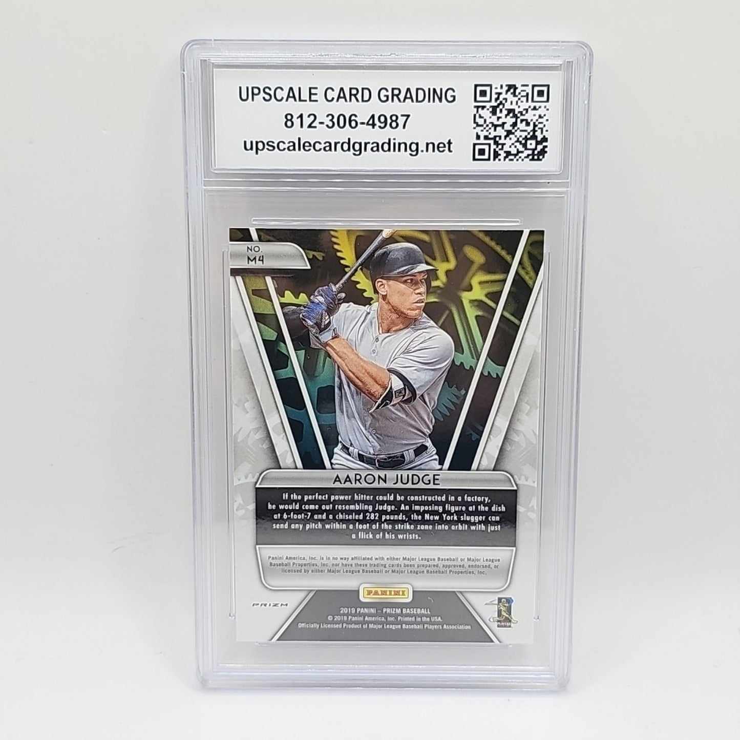 Aaron Judge RARE MINT SILVER REFRACTOR MACHINES EMBOSSED PANINI PRIZM Graded 10