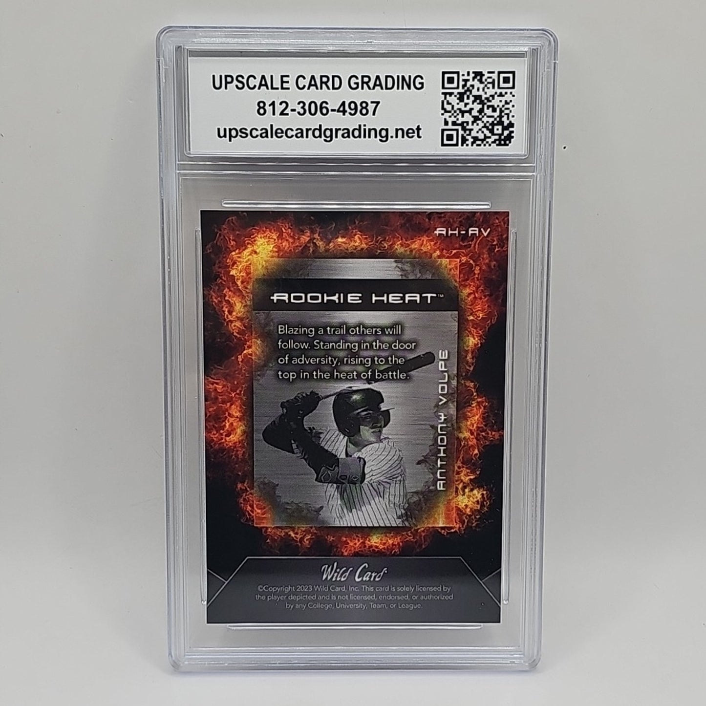 2023 Wild Card Matte Rookie Heat Anthony Volpe SP /200 MLB Graded 10 Gem Mint