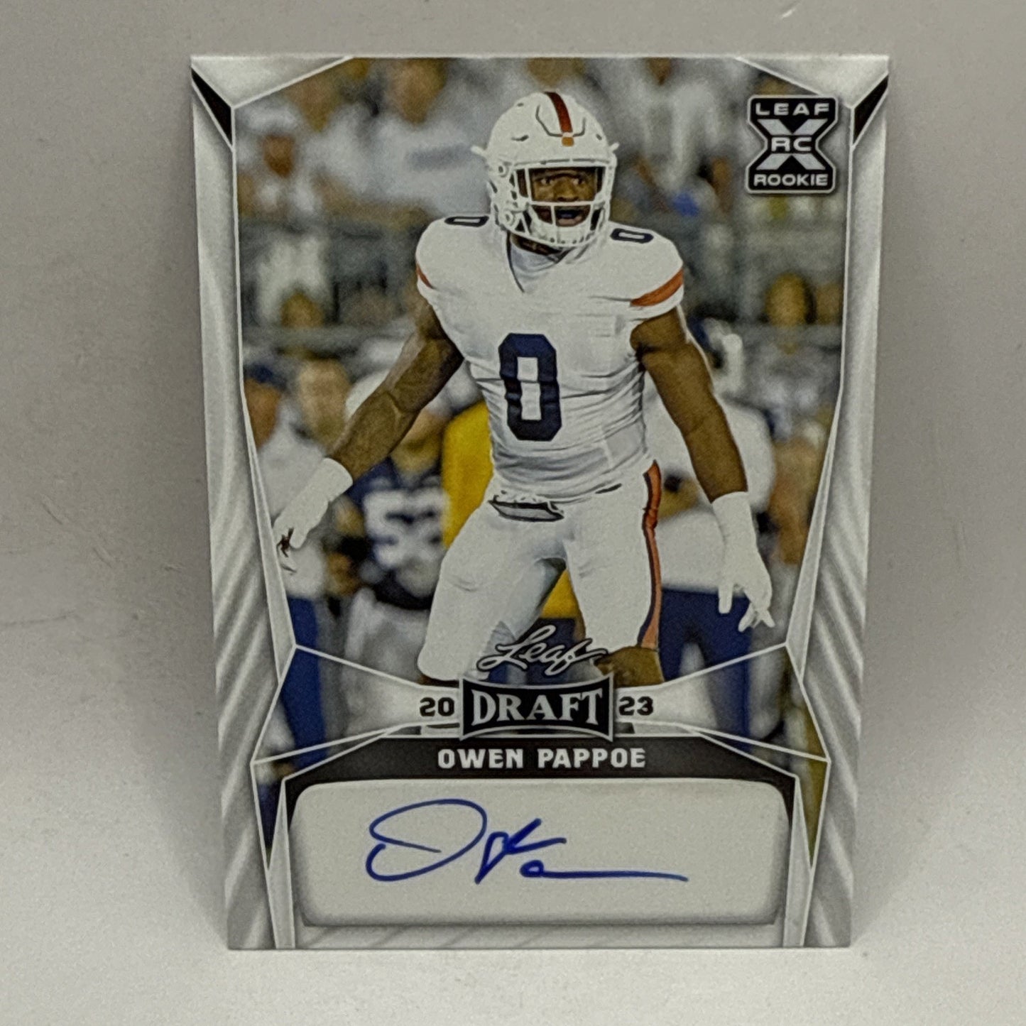 2023 Leaf Draft Football Owen Pappoe BA-OP1 Rookie Auto NFL Arizona Cardinals