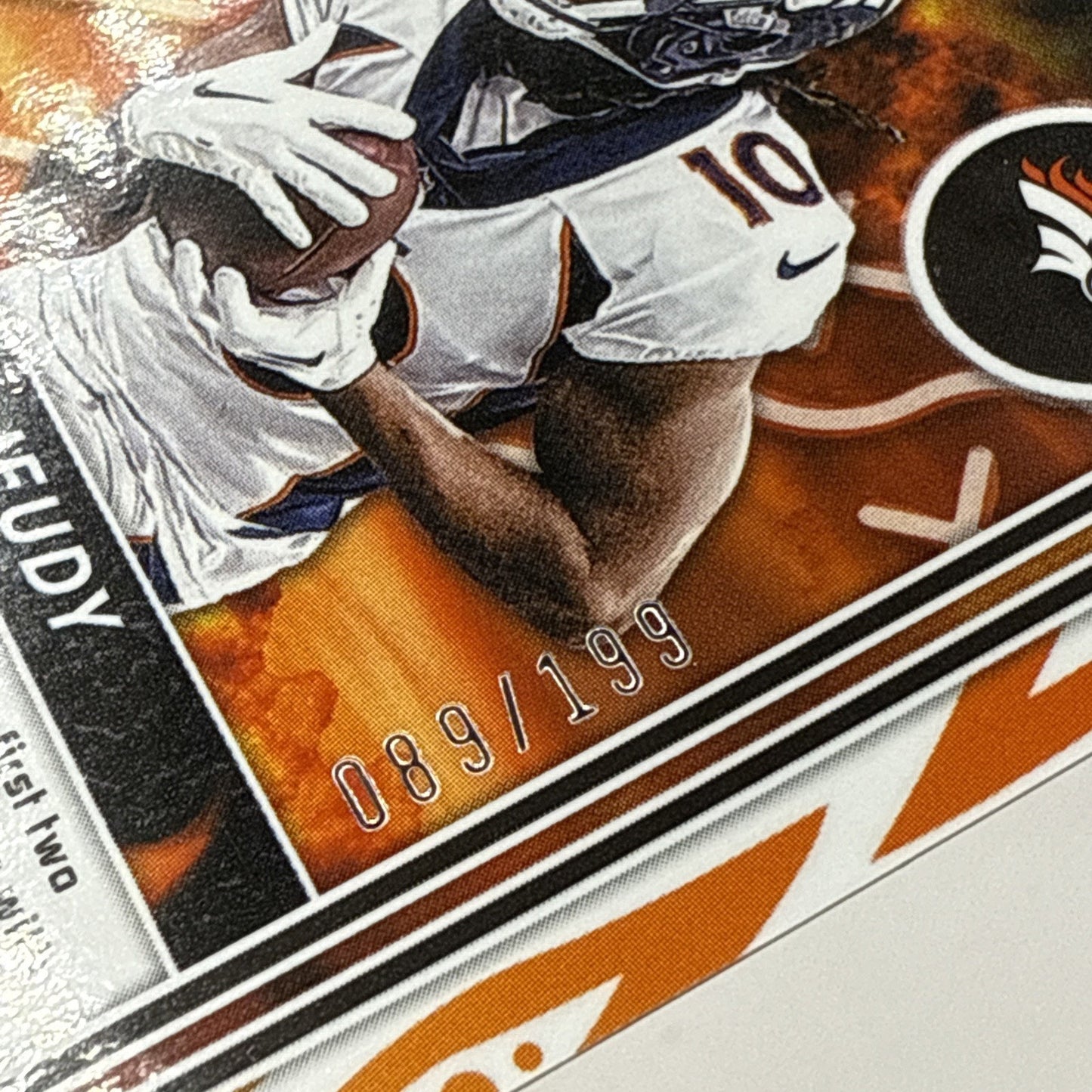 2023 Phoenix Football Jerry Jeudy Hot Routes Red /199 NFL Denver Broncos Card