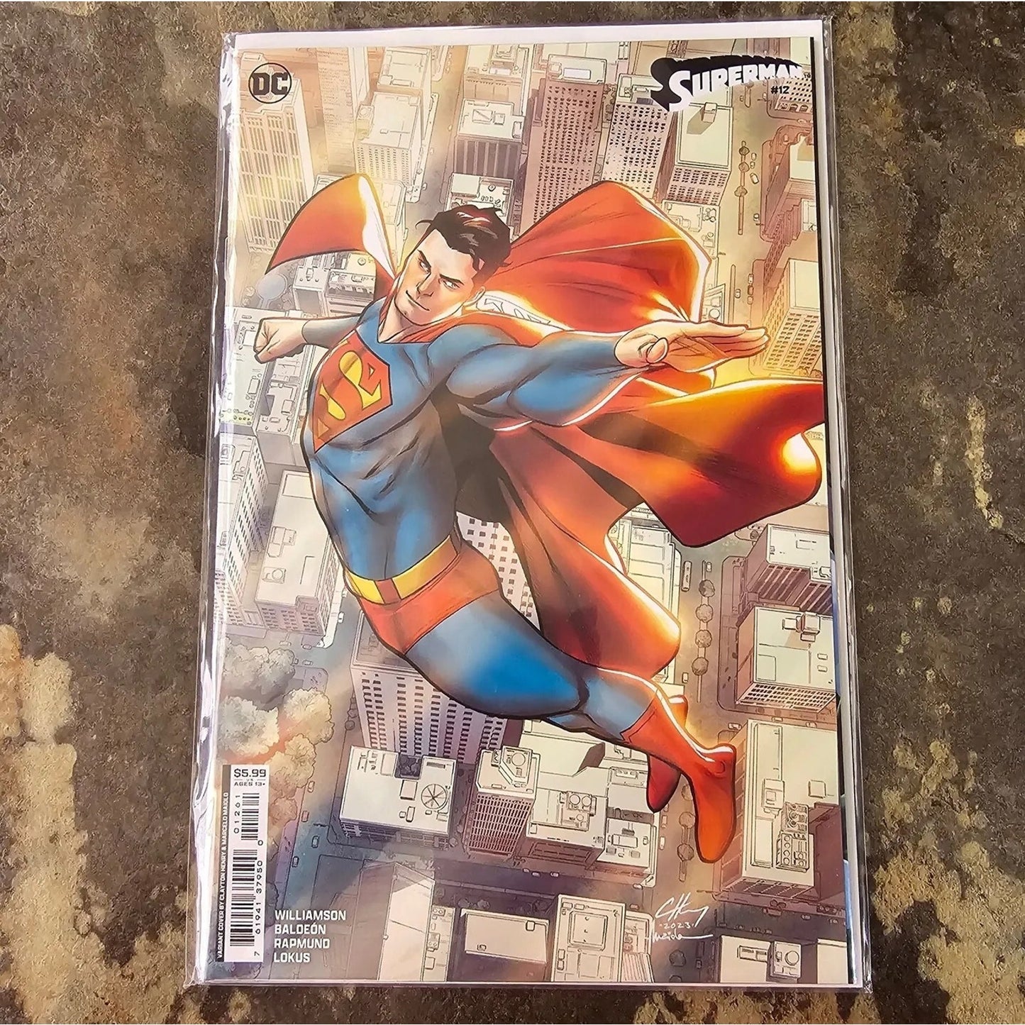Superman #12 Cover C Clayton Henry Card Stock Variant Comic Book