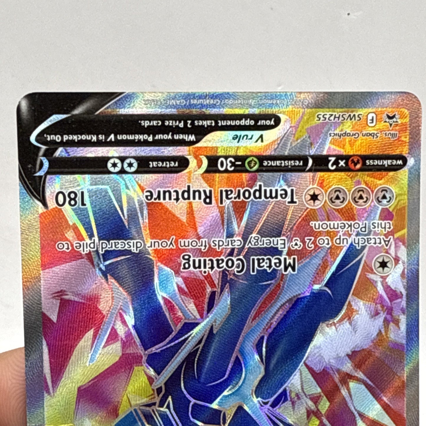 Origin Forme Dialga V SWSH255 SWSH: Sword & Shield Promo Cards Holo HP DMG Card