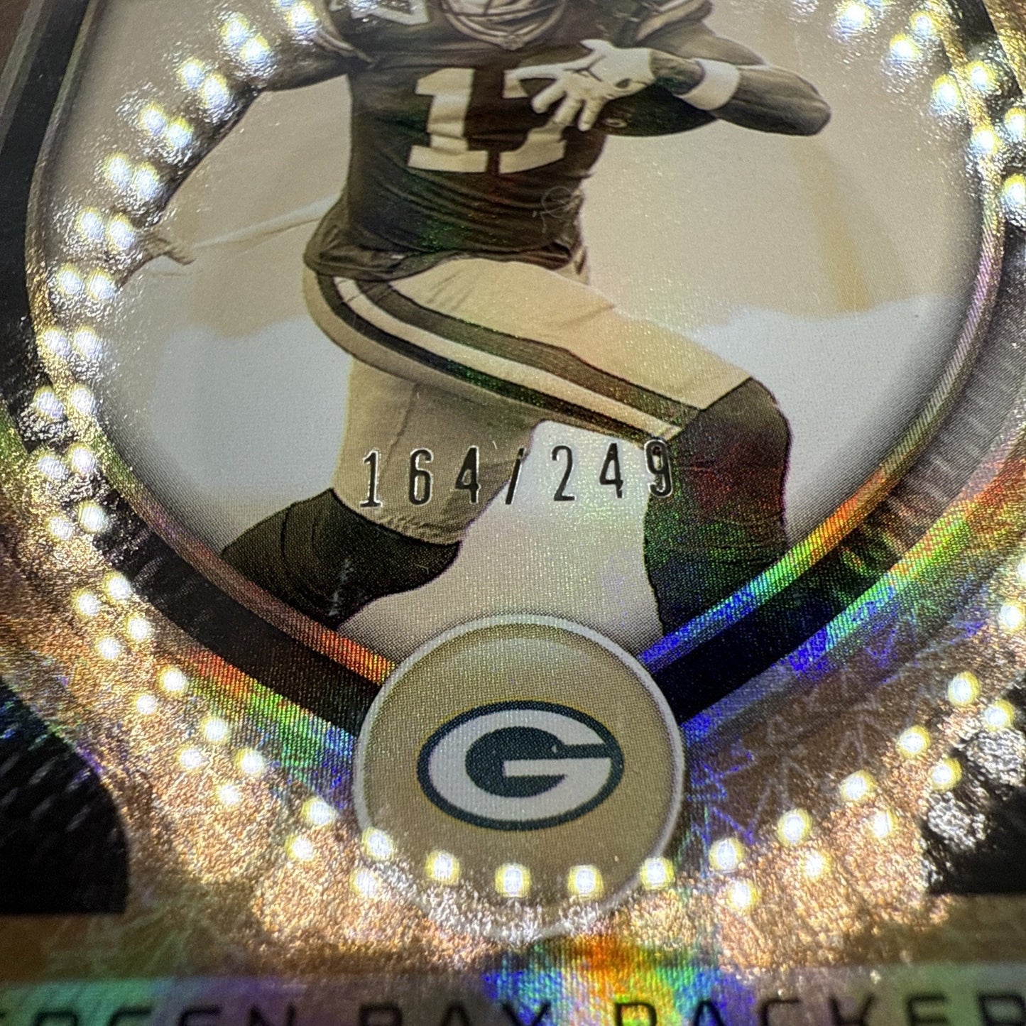 2021 Panini Certified Football Davante Adams Gold Team Mirror Gold /249 Graded 9
