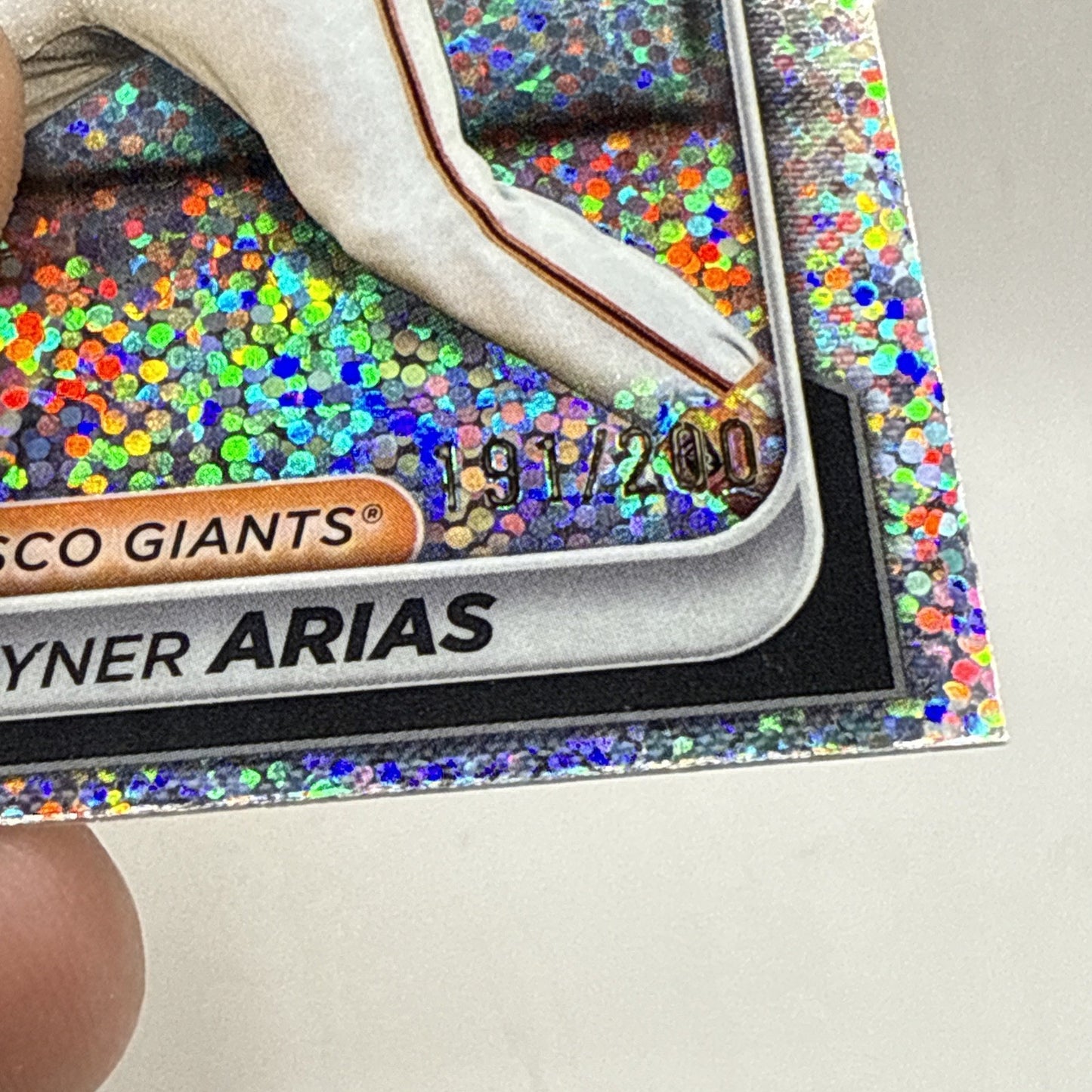2024 Bowman Draft - Chrome Rayner Arias #BDC-189 Sparkle Refractor /200 Giants