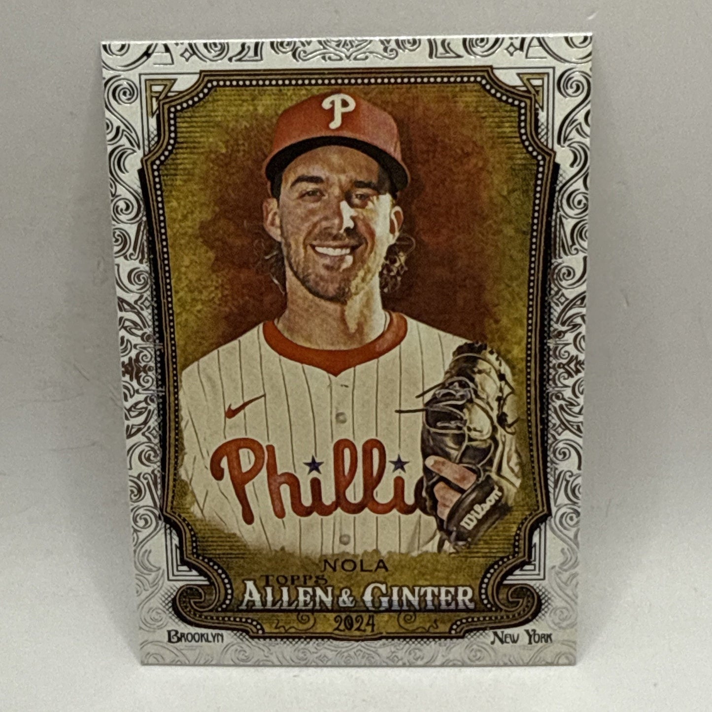 AARON NOLA 2024 Topps Allen & Ginter Foil Filagree High Number Card #334 Phillie
