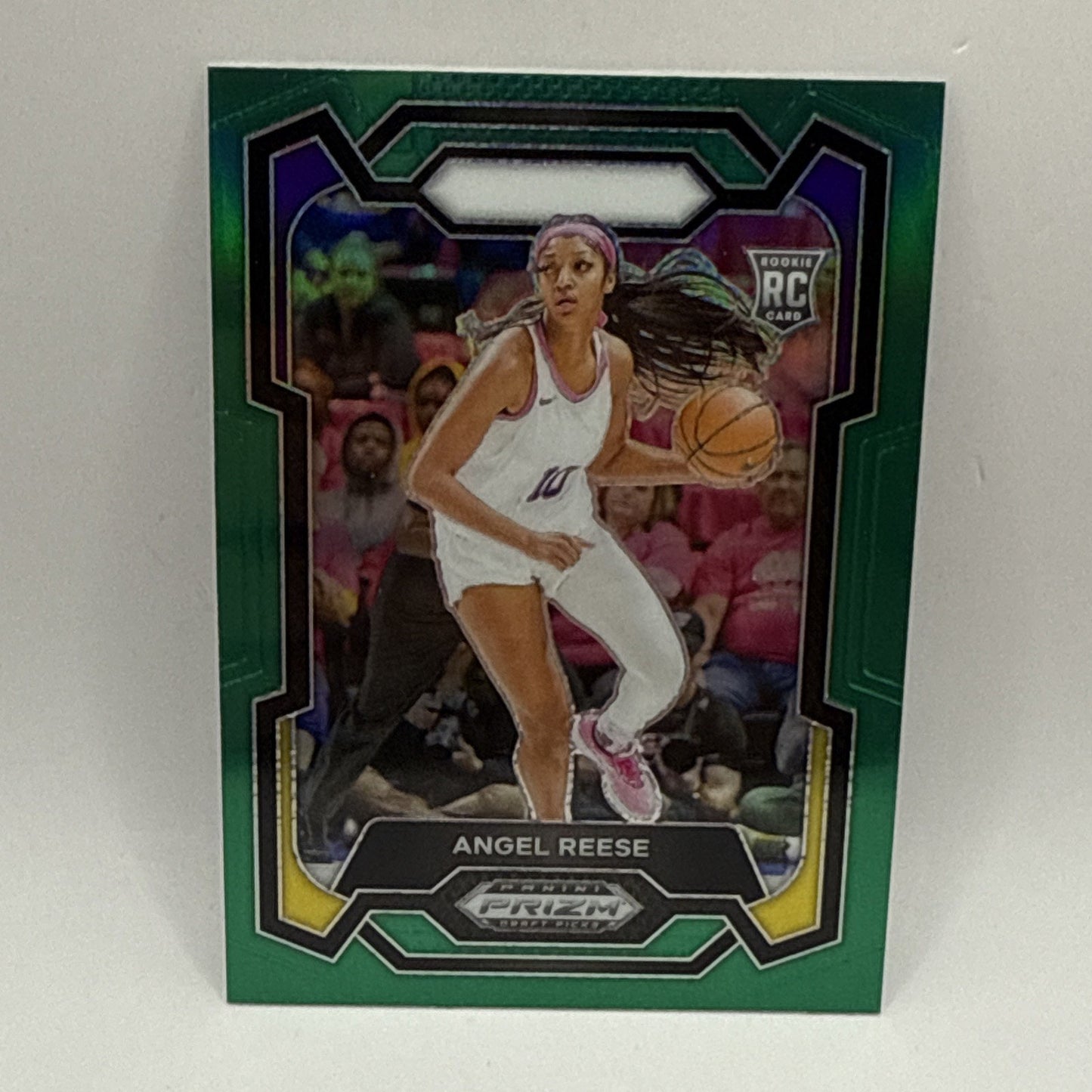 2024 Panini Prizm Draft Picks Angel Reese Rookie RC Green #38 LSU