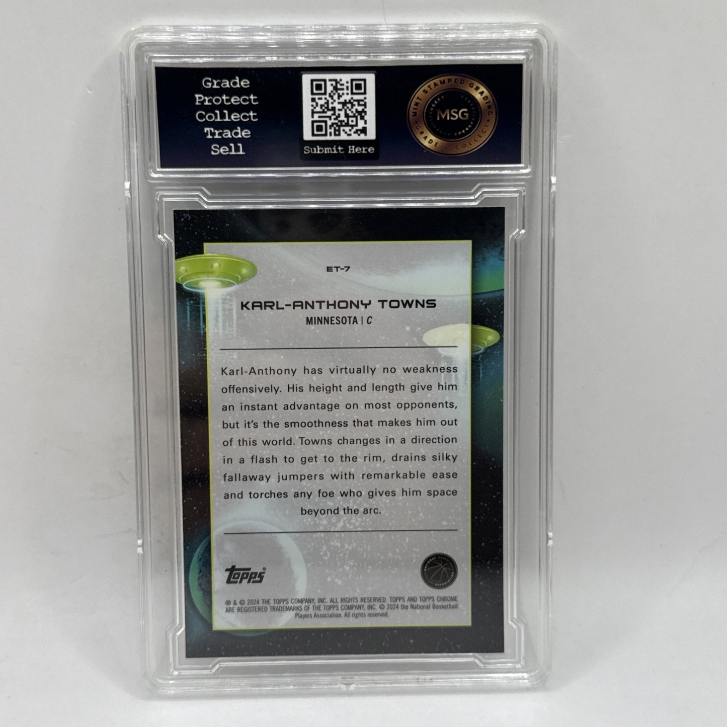 2023-24 Topps Cosmic Chrome - Extraterrestrial Talent Karl-Anthony Towns #ET-7