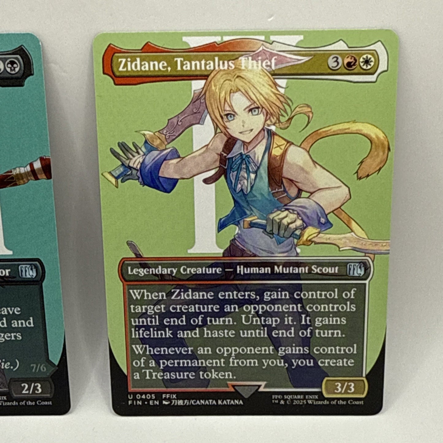 MTG - Fang, Fearless I'Cie & Zidane, Tantalus Thief (Borderless) Final Fantasy