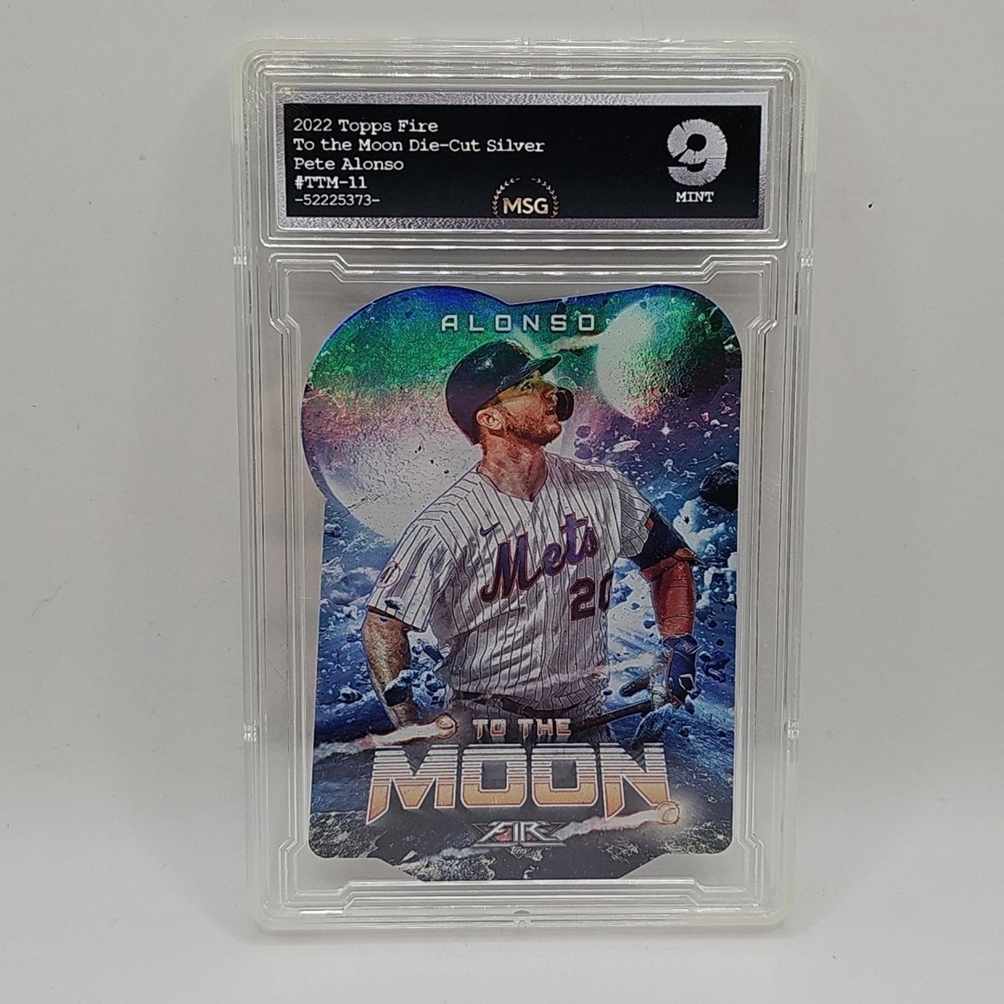 2022 Topps Fire MLB To The Moon PETE ALONSO New York Mets TTM-11 Die-Cut Graded