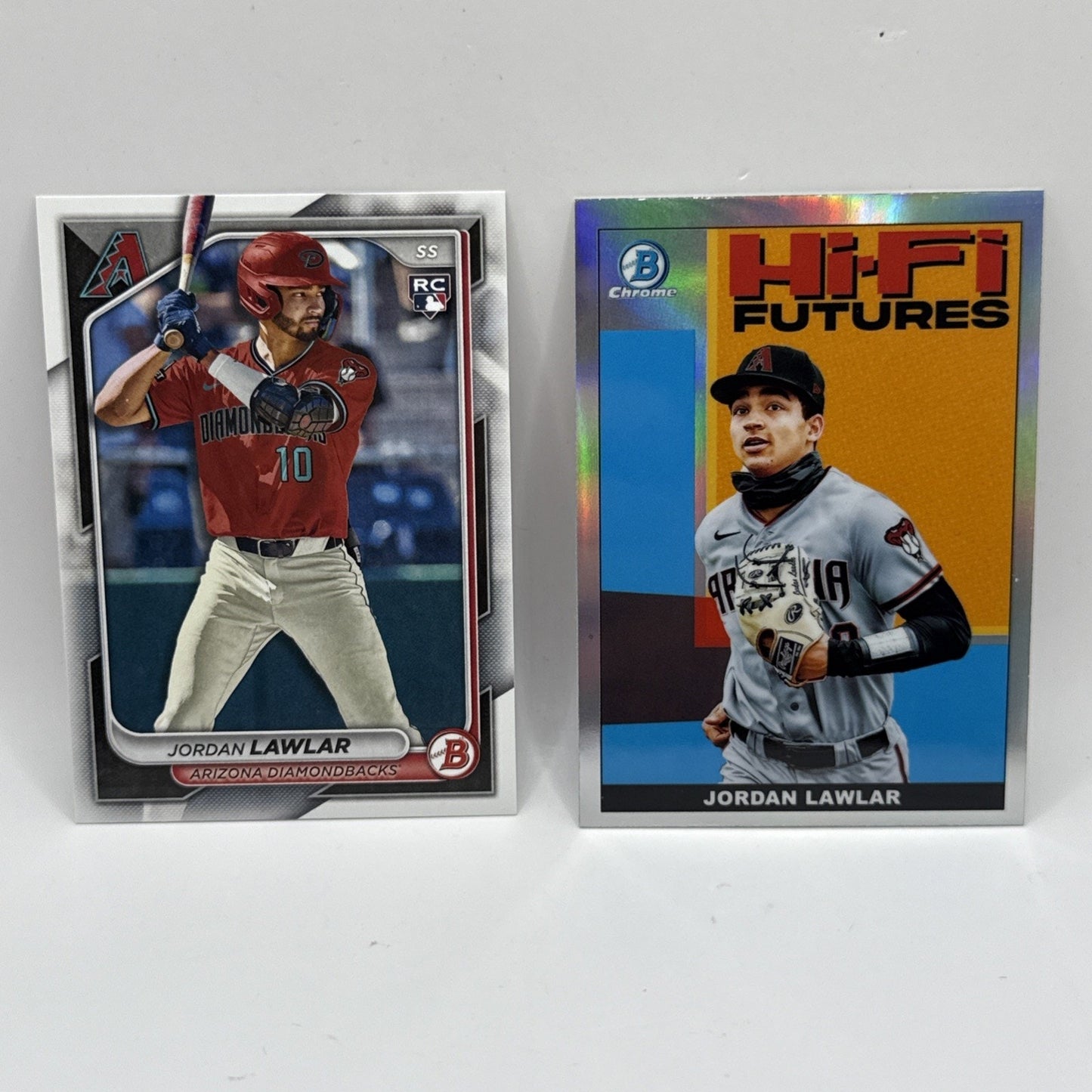 2024 Bowman Jordan Lawler RC Arizona Diamondbacks #96 Rookie And Foil Card