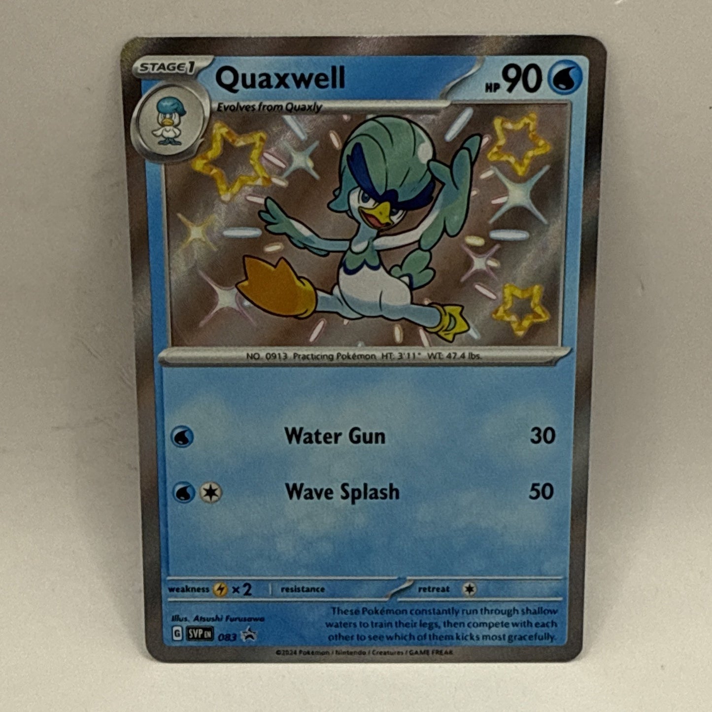 Quaxwell 083 Black Star Promo Shiny Scarlet & Violet: Paldean Fates Pokemon LP