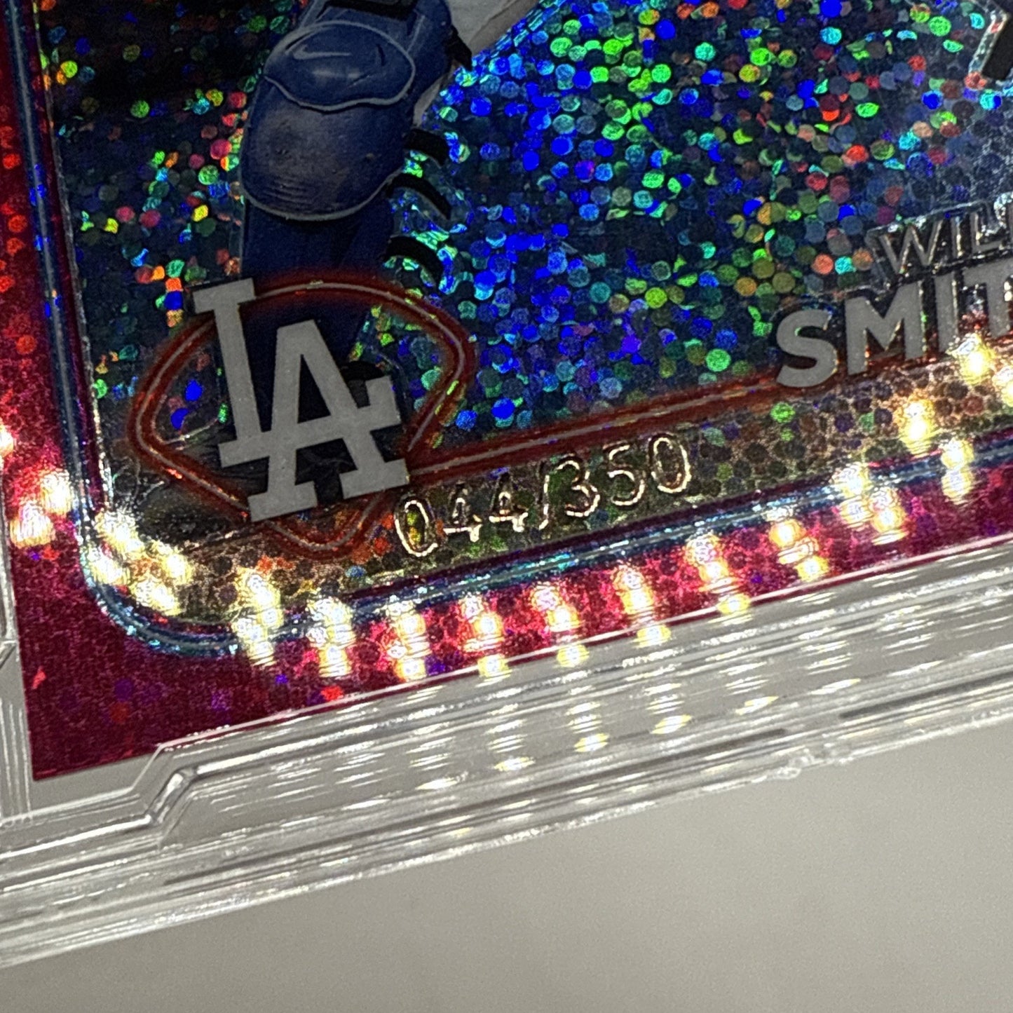 2024 Topps Chrome - Will Smith DODGERS Pink Sparkle #293 SP /350 Graded 9