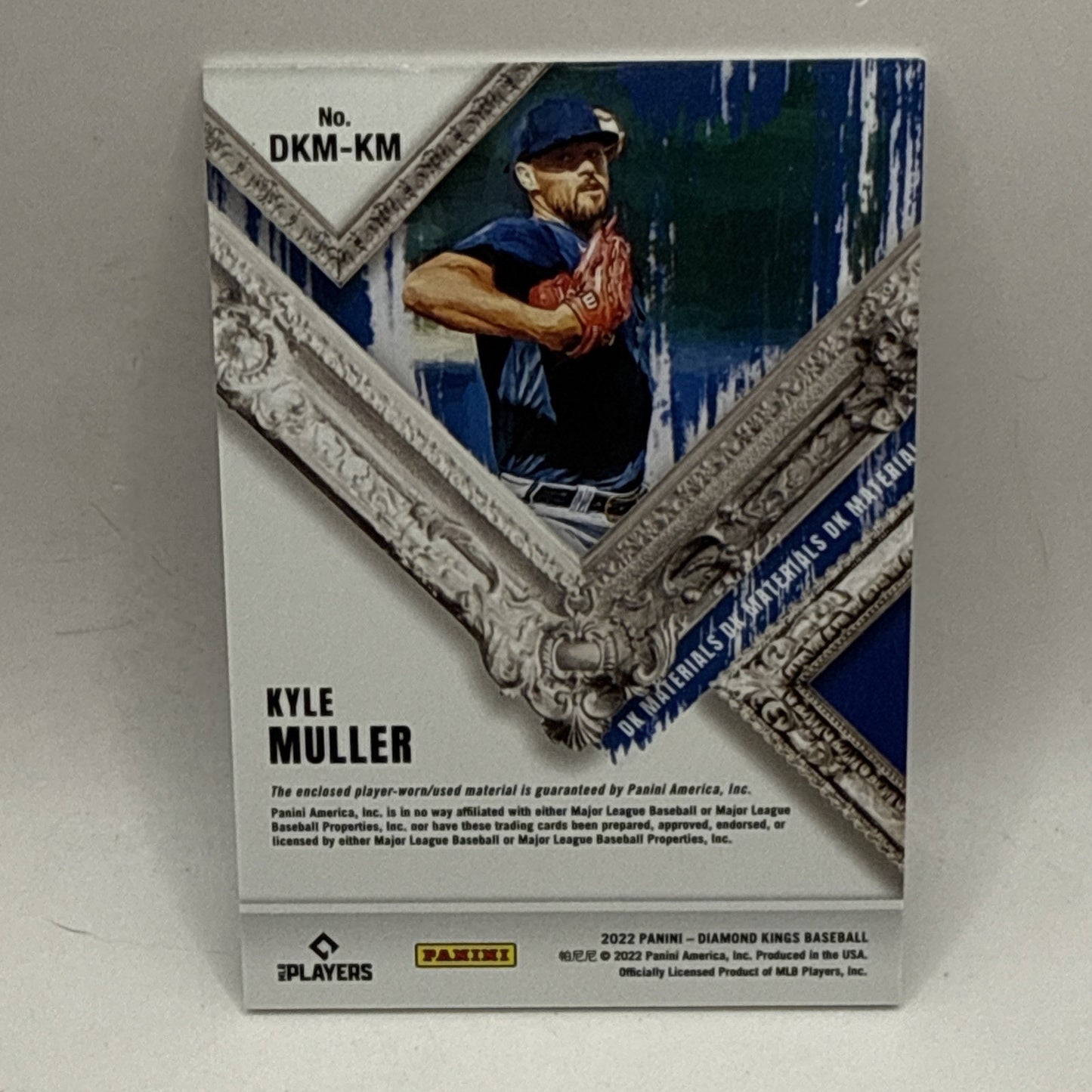 2022 Panini Diamond Kings Kyle Muller Atlanta DUAL PATCH PLAYER WORN JERSEY
