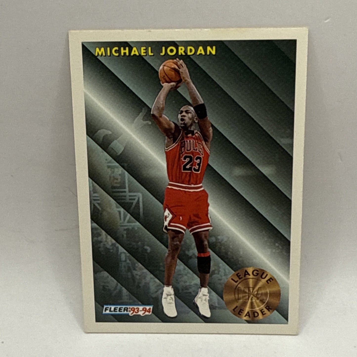1993-94 Fleer Michael Jordan League Leader #224 Chicago Bulls NBA HOF Card