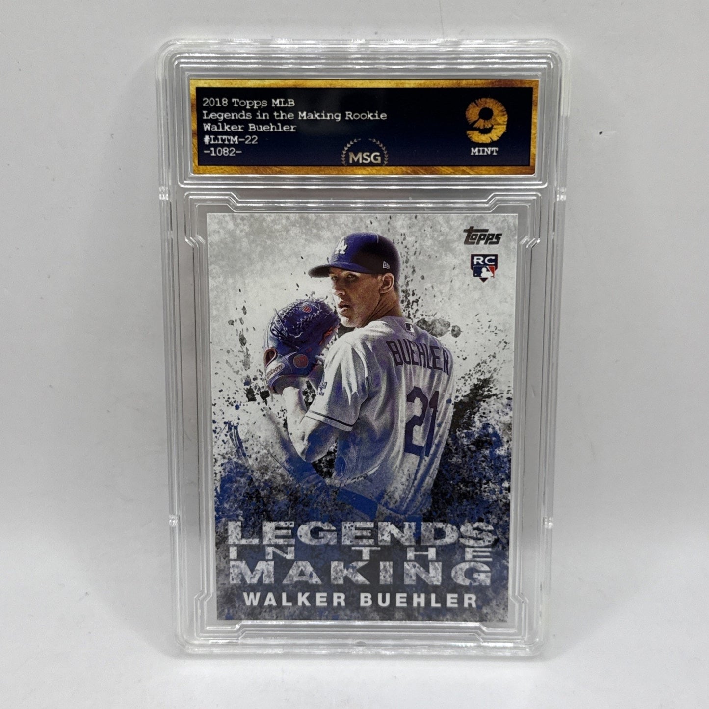 2018 Topps Legends In The Making | Walker Buehler RC No.LITM-22 Graded 9 Rookie