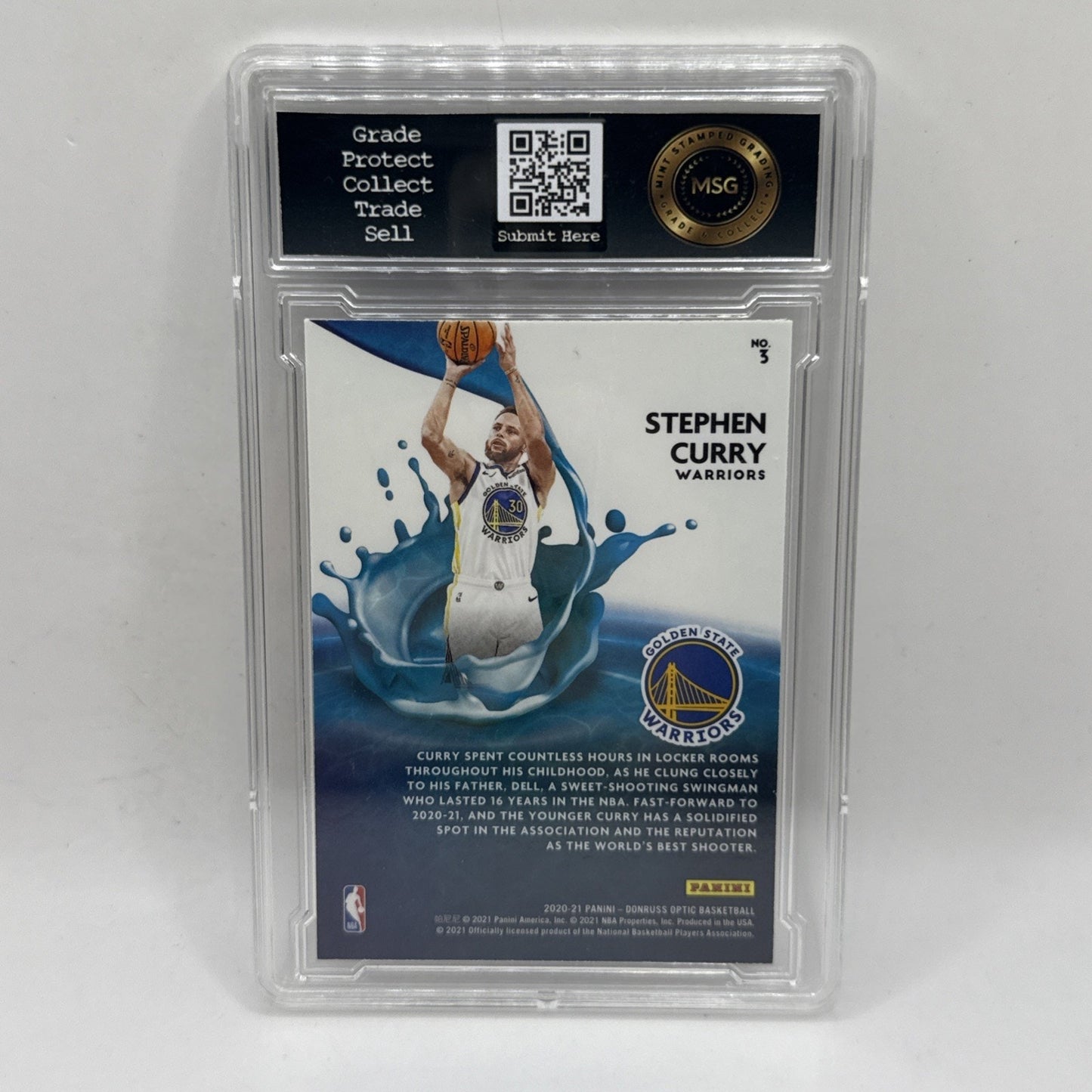 2020-21 Panini Donruss Optic Basketball Stephen Curry Splash #3 Warriors