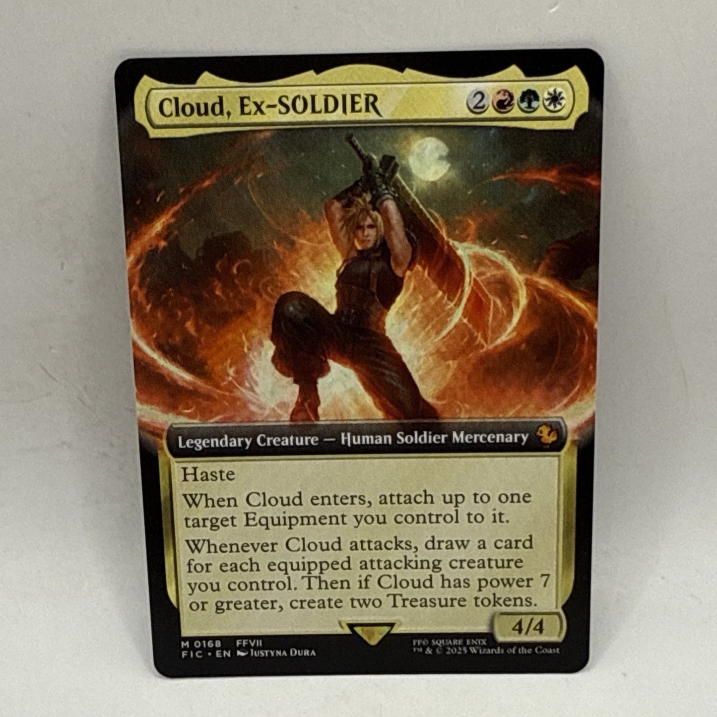 Cloud, Ex-SOLDIER Extended Art FIC Final Fantasy Commander MTG
