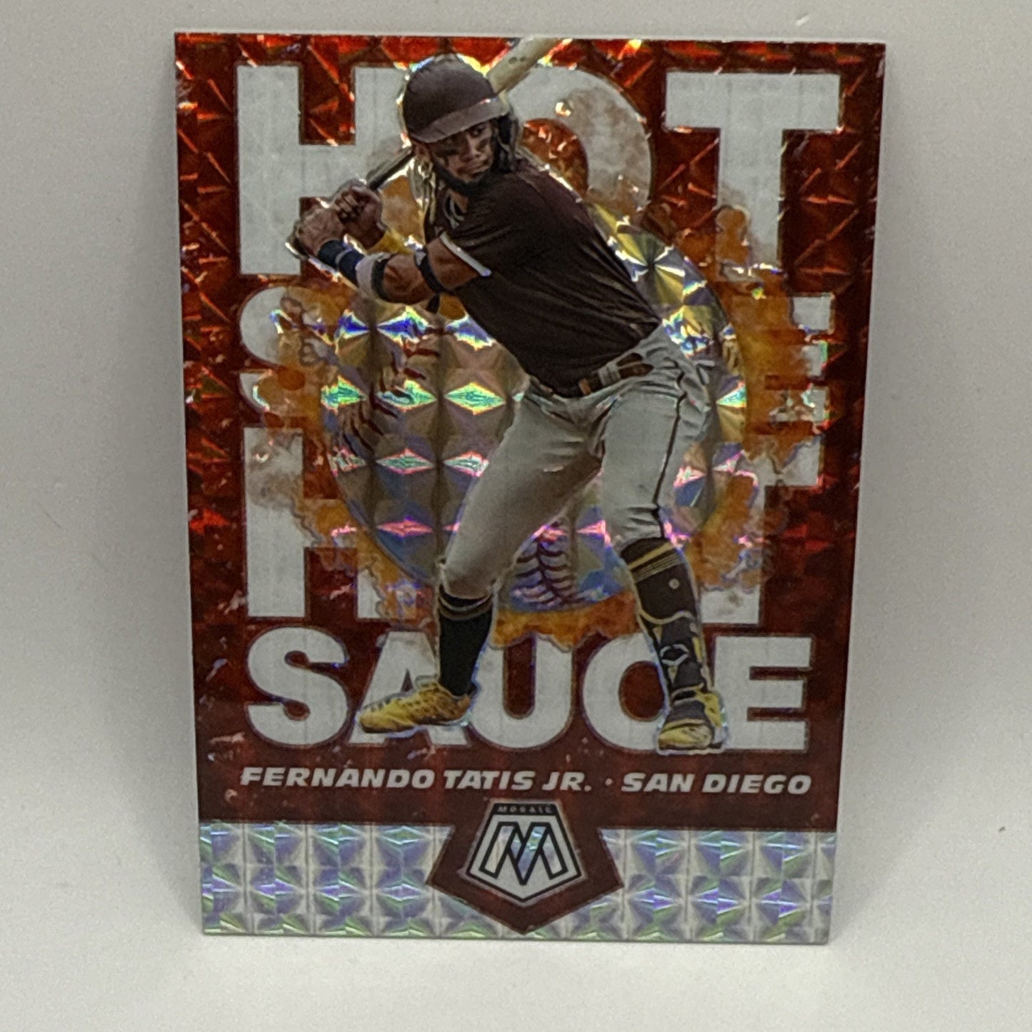2021 Mosaic Fernando Tatis Jr Hot Sauce Silver Mosaic Prizm #HS5 Padres