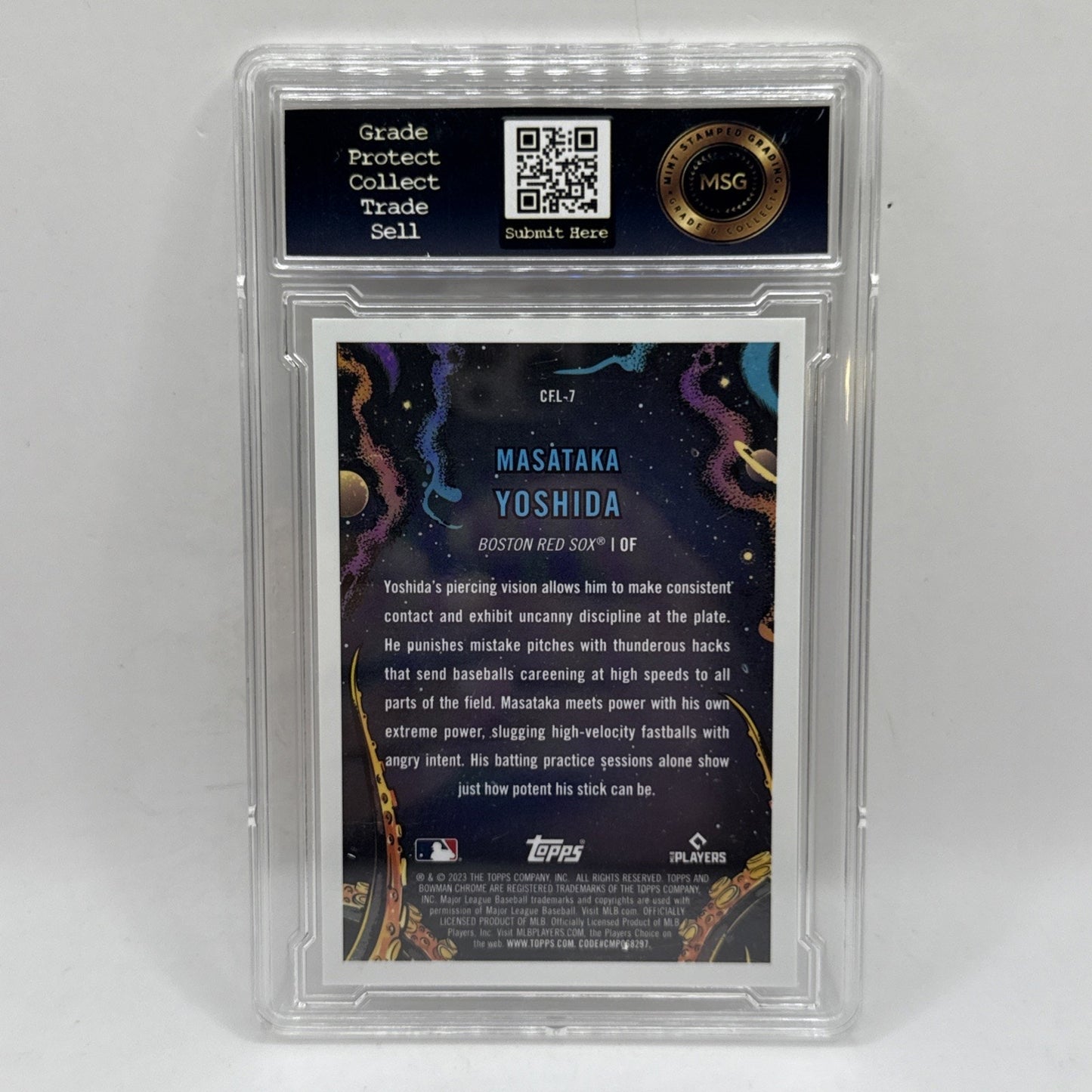 2023 Bowman Chrome - It Came to the League Masataka Yoshida #CFL-7 (RC) Graded