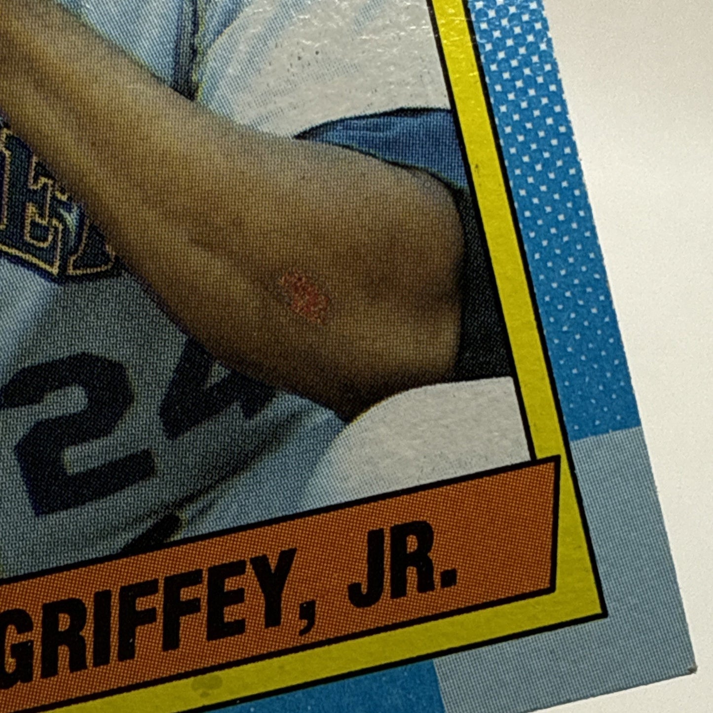 Ken Griffey Jr 1990 Topps Error All-Star Rookie (Blood) Card MLB Mariners RC