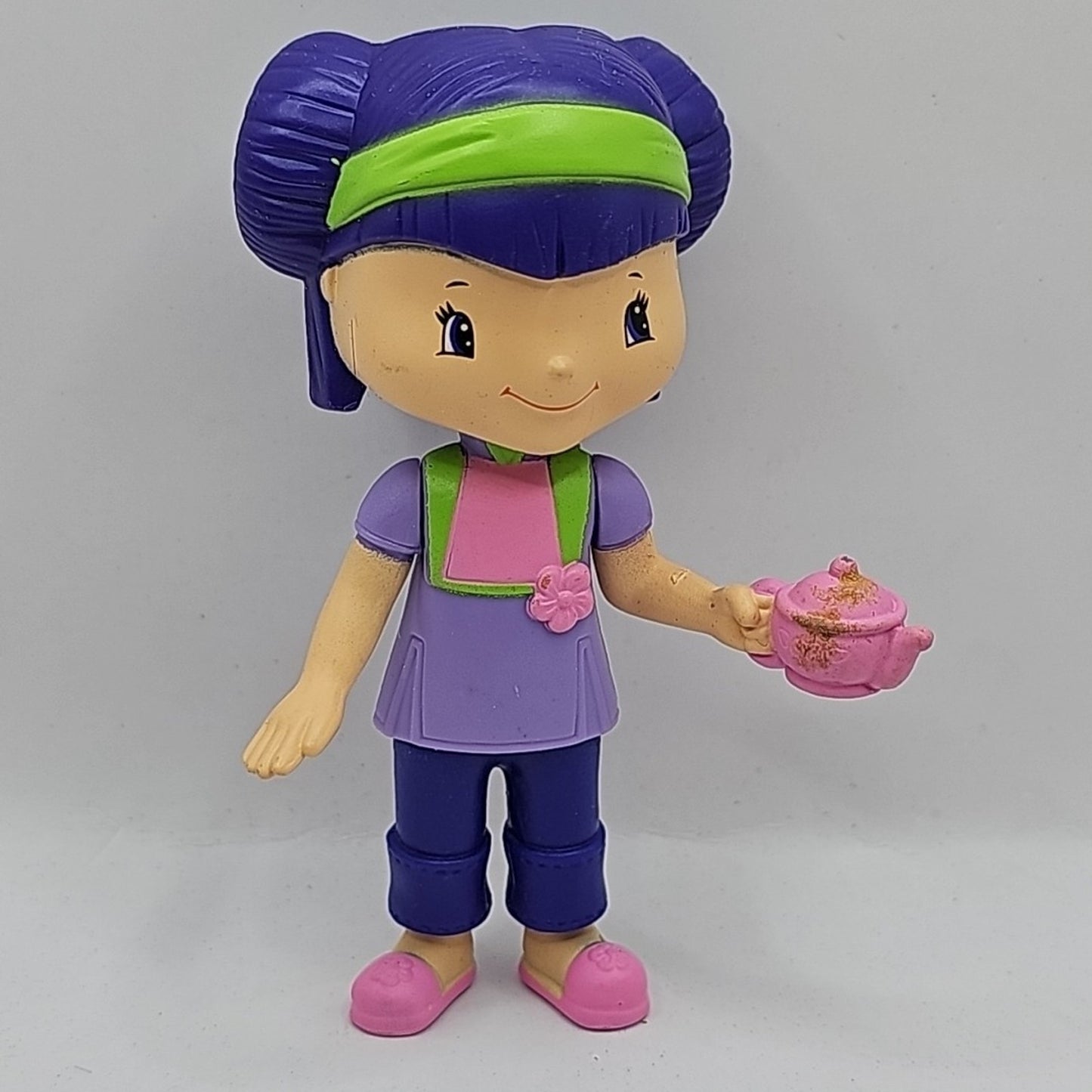 2006 McDonald's Strawberry Shortcake Tea Blossom Teapot Happy Meal Toy 4" tall