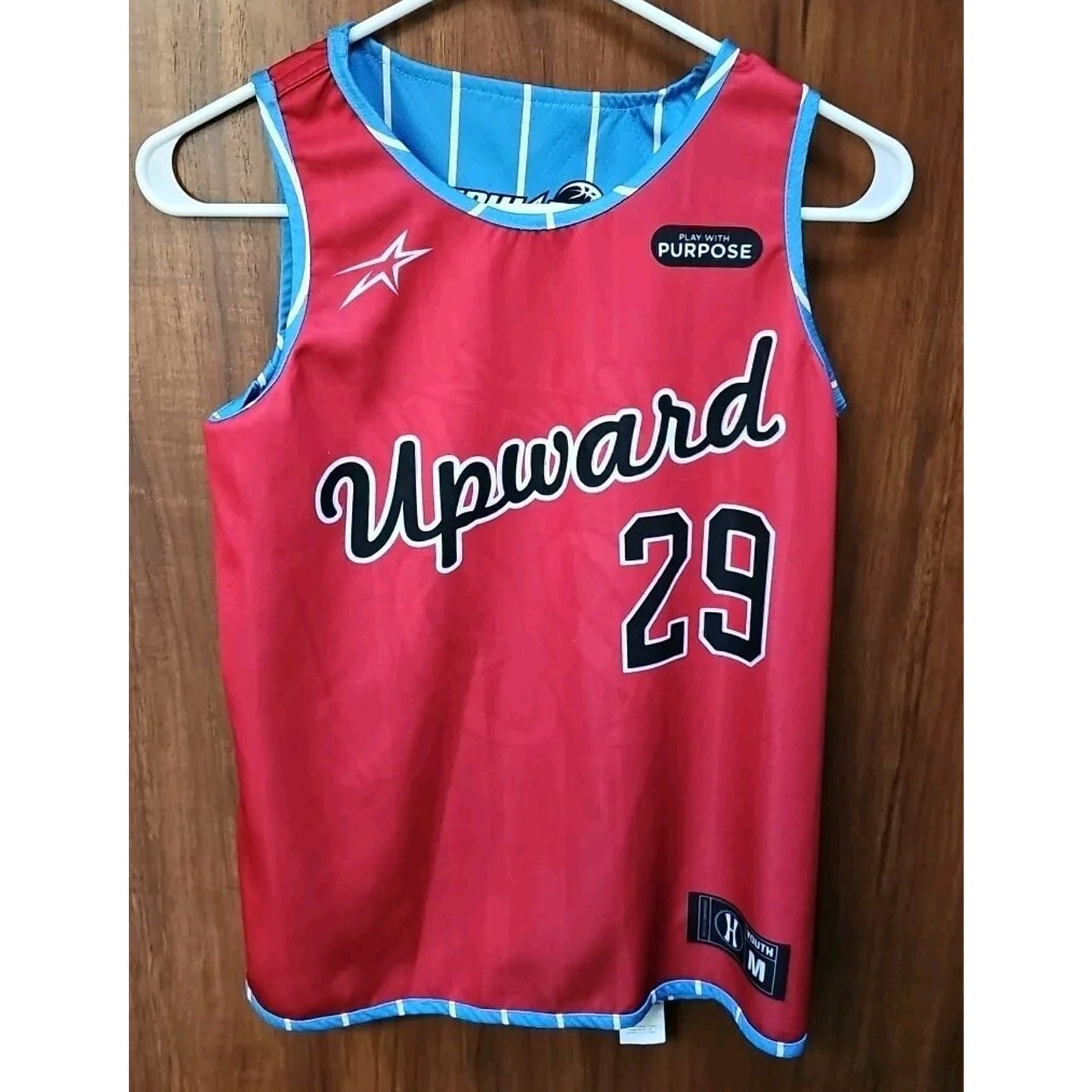 Reversible Upwards Play With Purpose Jersey Youth Medium #29 Basketball Jersey
