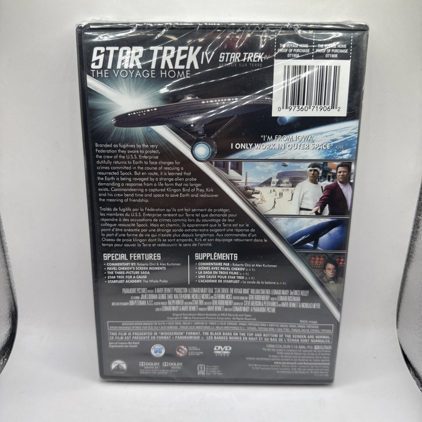 Star Trek IV: the Voyage Home (DVD, 1986) Brand New Sealed Movie