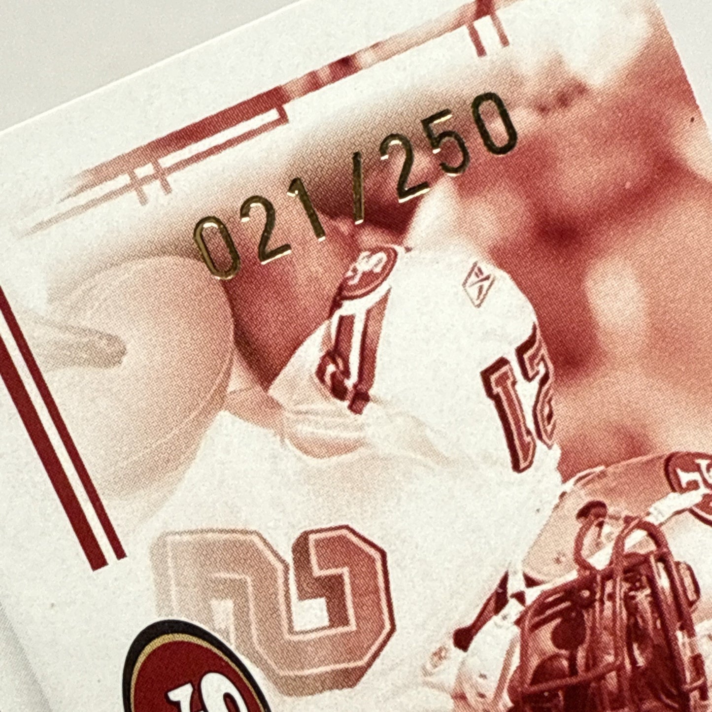 2008 PLAYOFF PRESTIGE XTRA POINTS GOLD #84 FRANK GORE /250 NFL 49ers