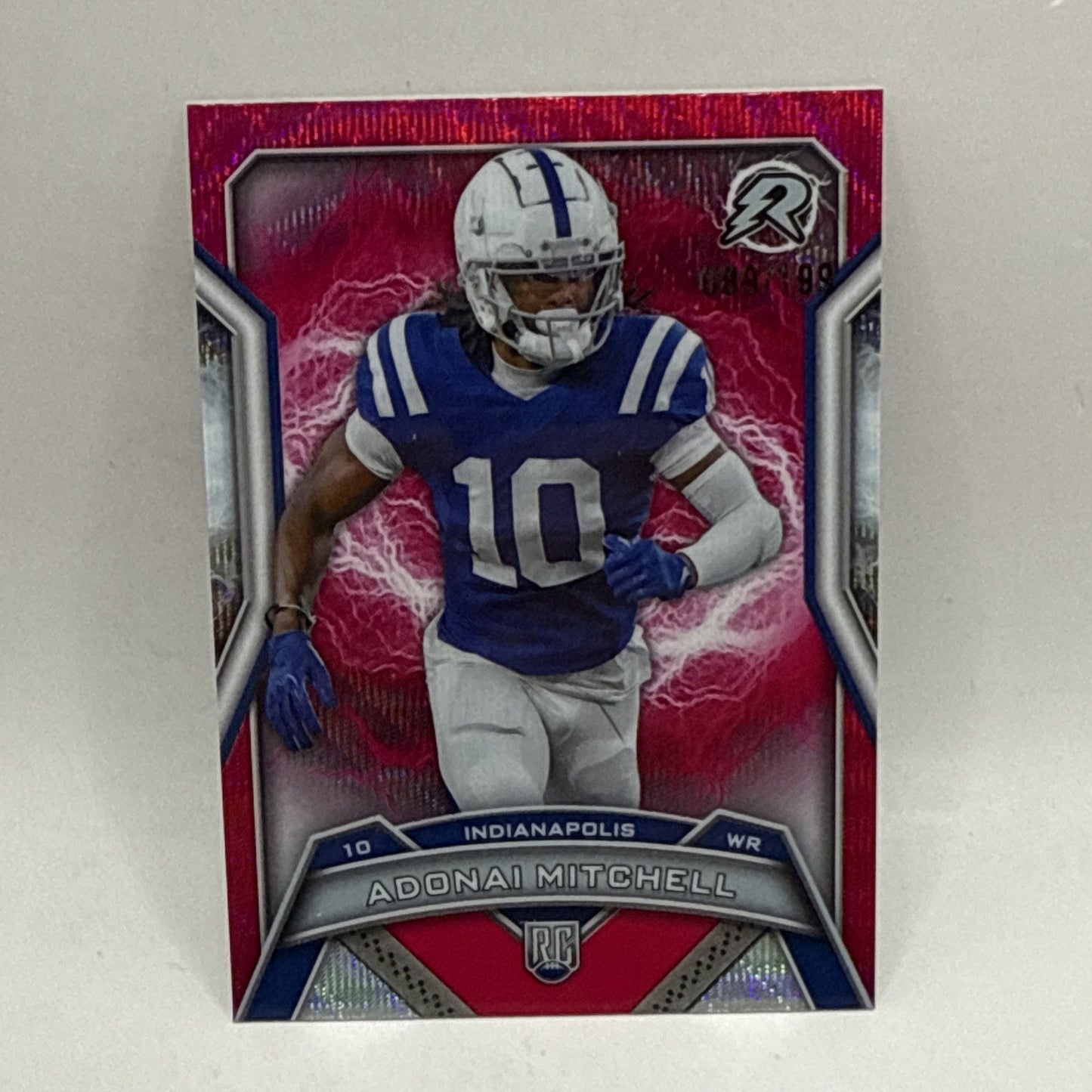 2024 Topps Resurgence Adonai Mitchell Pink Surge #/199 Colts Rookie RC