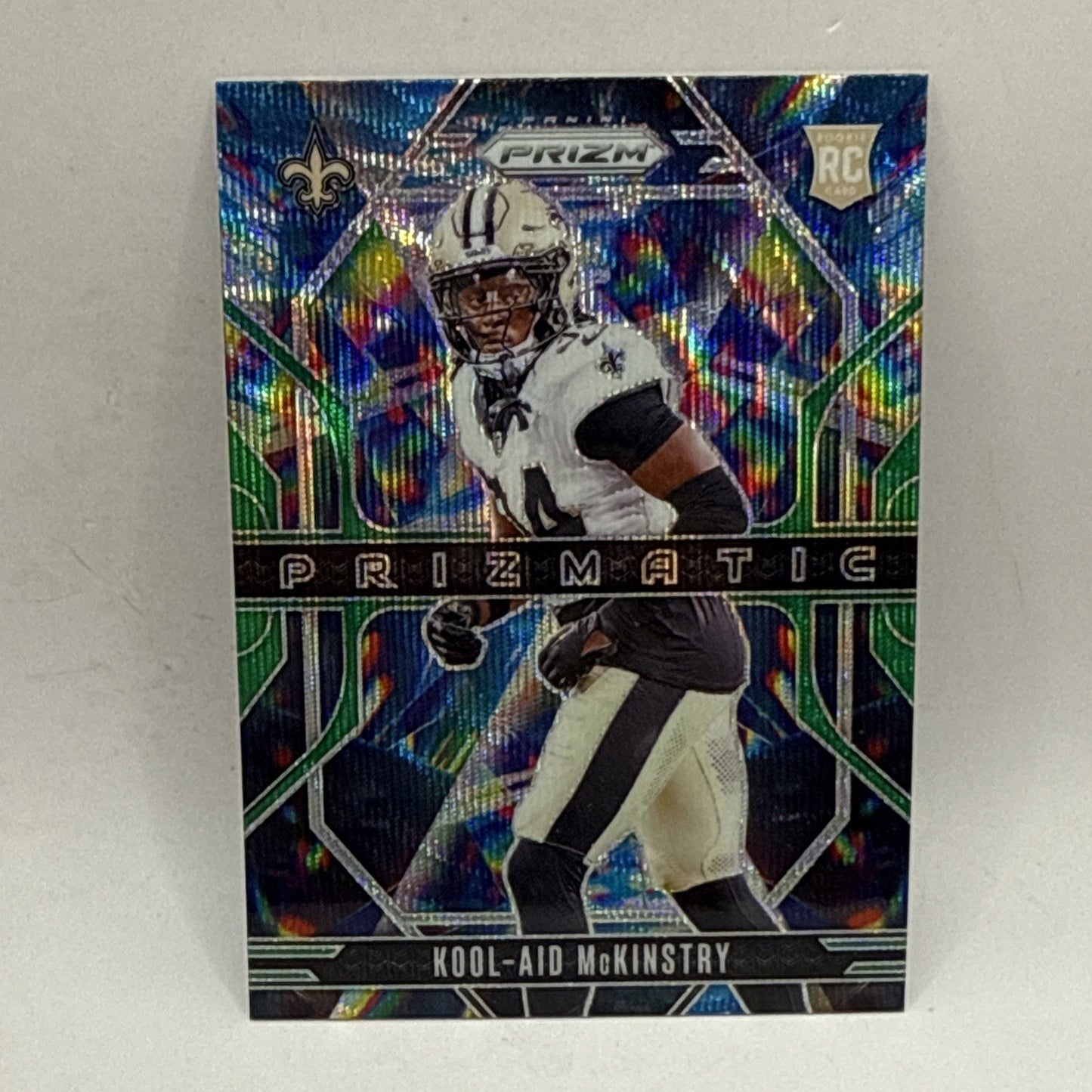 2024 Panini Prizm Football - Kool-Aid McKinstry Green Prizmatic Rookie #7 Saints