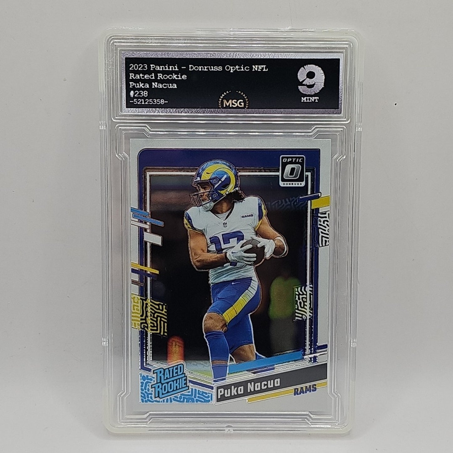 2023 Panini Donruss Optic - Rated Rookie Puka Nacua #238 (RC) Graded 9 Mint