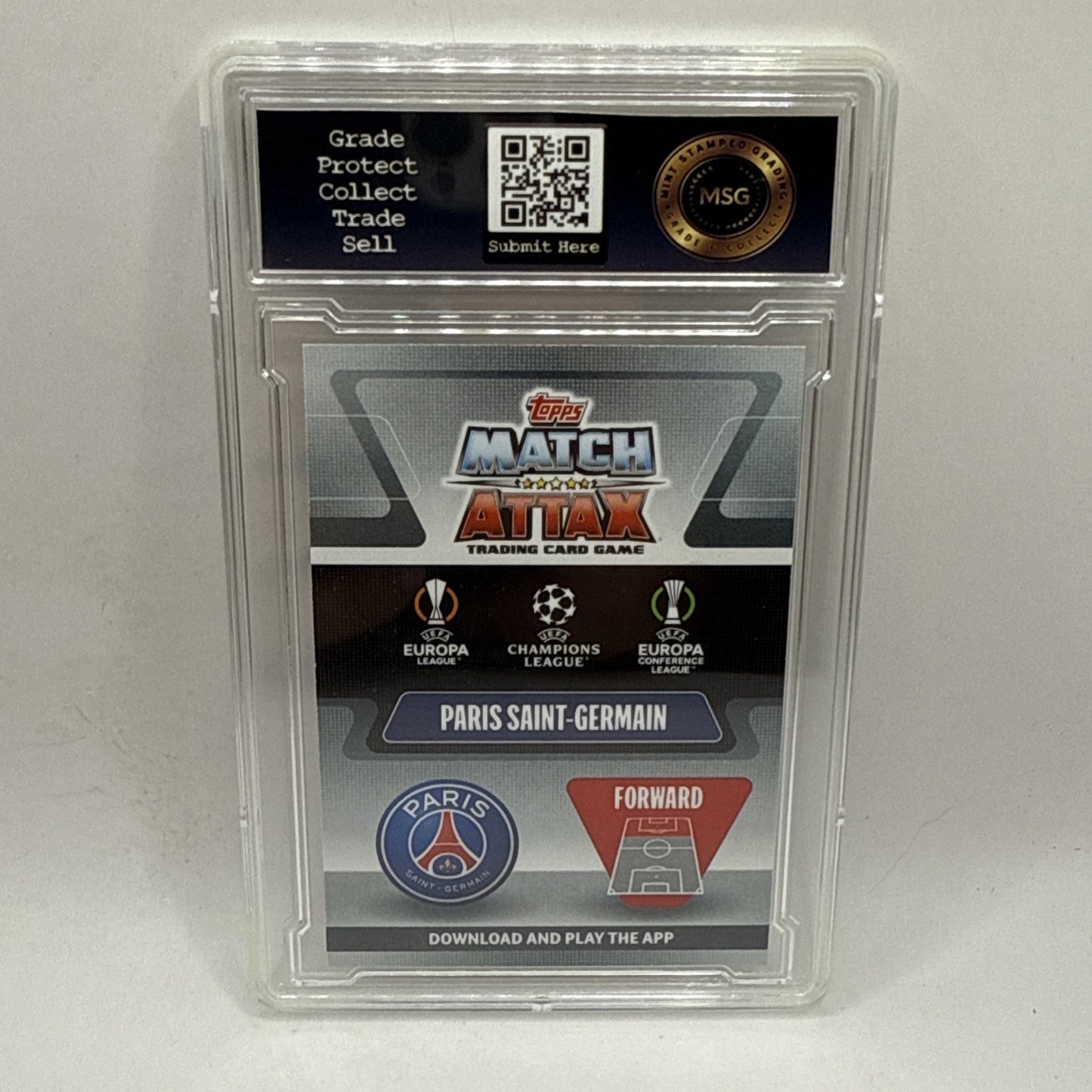 Lionel Messi 2021-22 Topps Match Attax ' Out of this World ' #OUT16 Graded 9