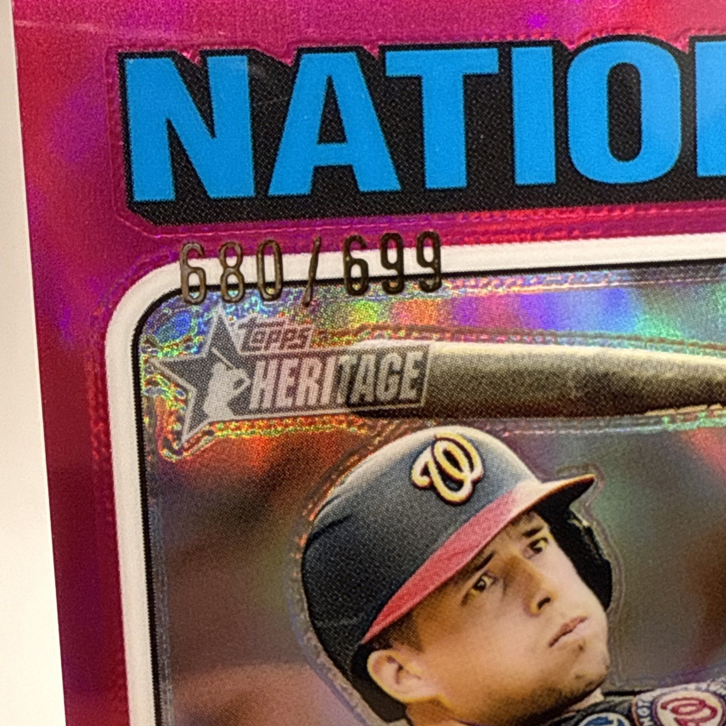 2024 TOPPS HERITAGE #368 RILEY ADAMS CHROME /699 WASHINGTON NATIONALS