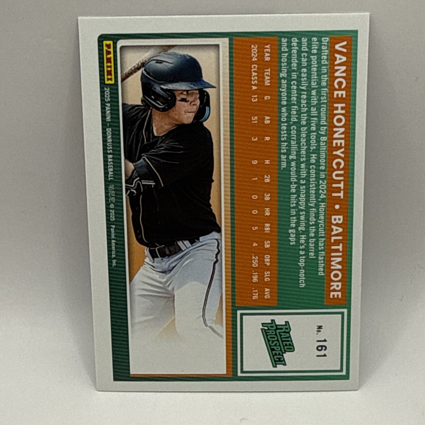 VANCE HONEYCUTT 2025 Donruss Liberty Foil #161 Baltimore Orioles