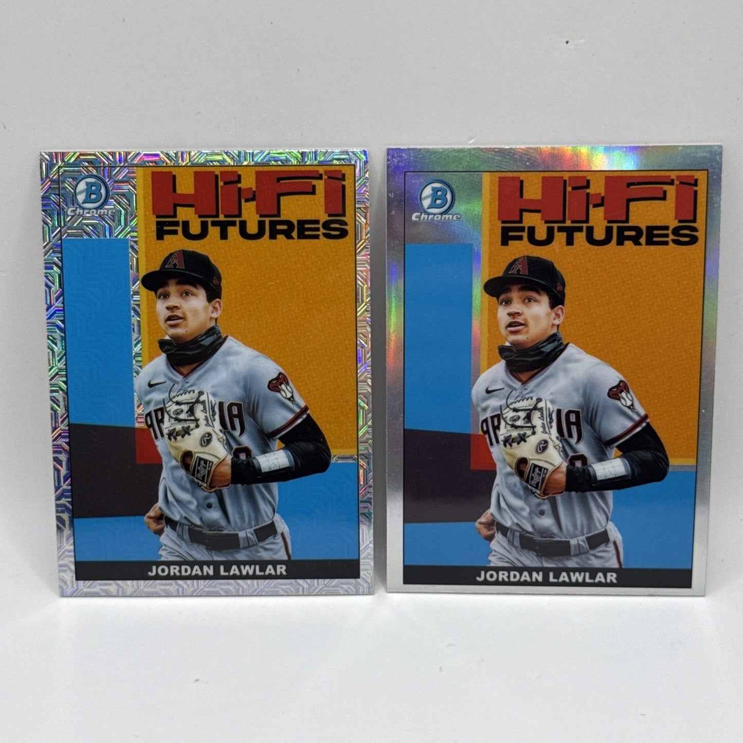 2022 Bowman Chrome Mojo Refractor Jordan Lawlar Hi-Fi Futures Arizona RC