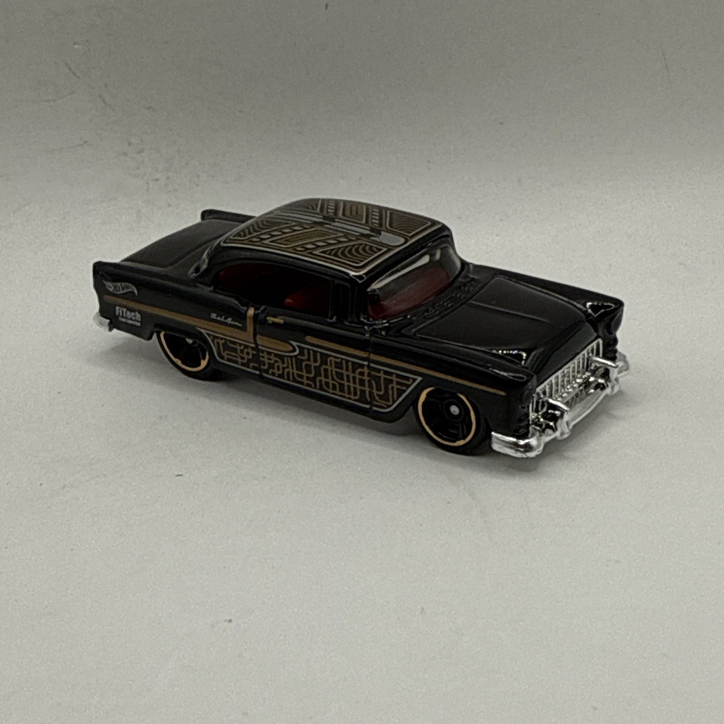 Hot Wheels 1955 Chevy Chevrolet Bel Air Black 1/64 Scale 2025 Diecast Car
