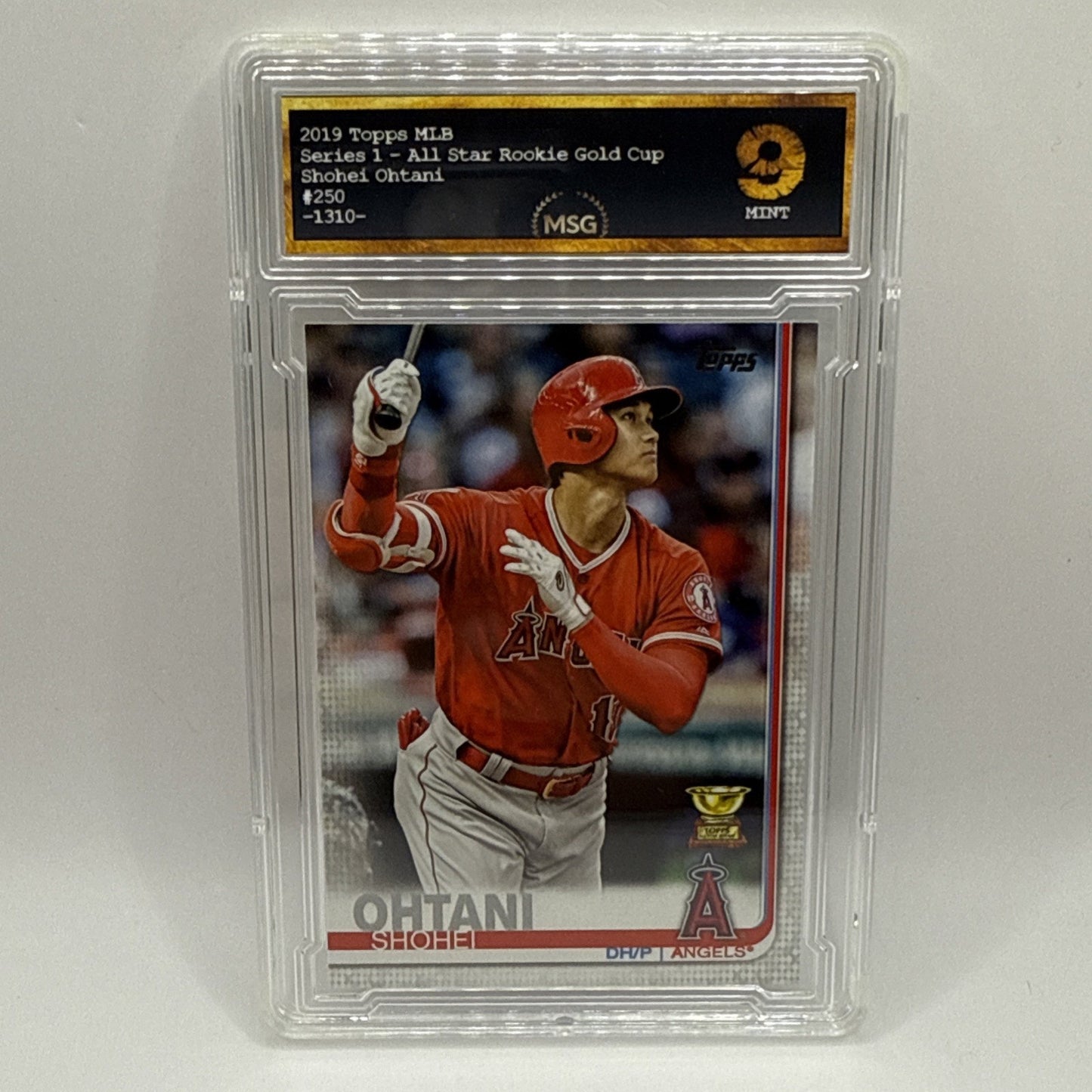 Shohei Ohtani 2019 Topps #250 Graded 9 Mint All Star Rookie Good Cup