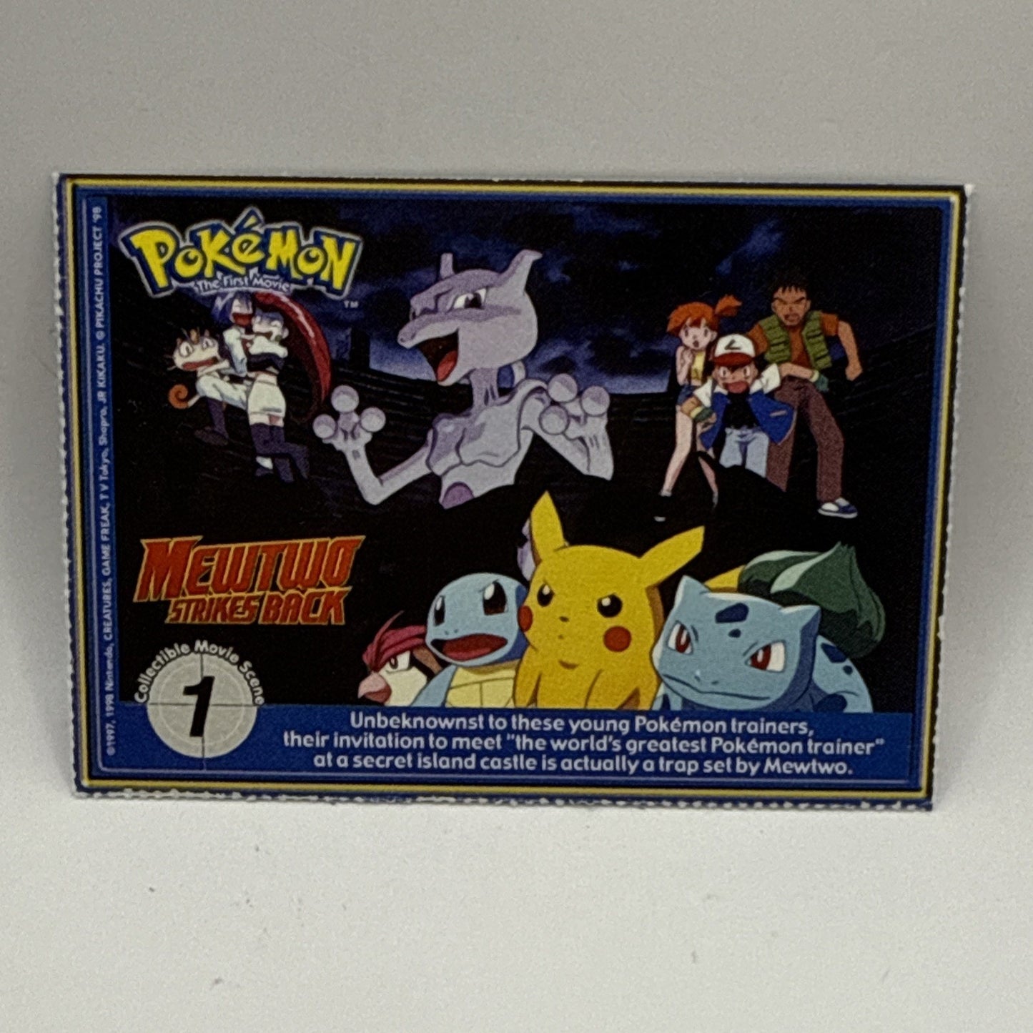 1999 Charizard #06 PokeTrivia Mewtwo Strikes Back First Movie Card MP