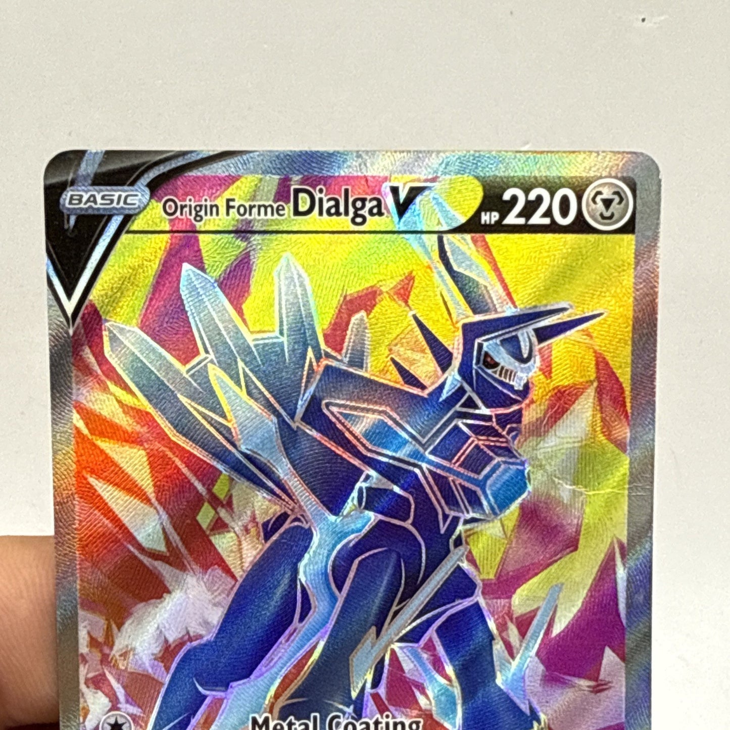 Origin Forme Dialga V SWSH255 SWSH: Sword & Shield Promo Cards Holo HP DMG Card