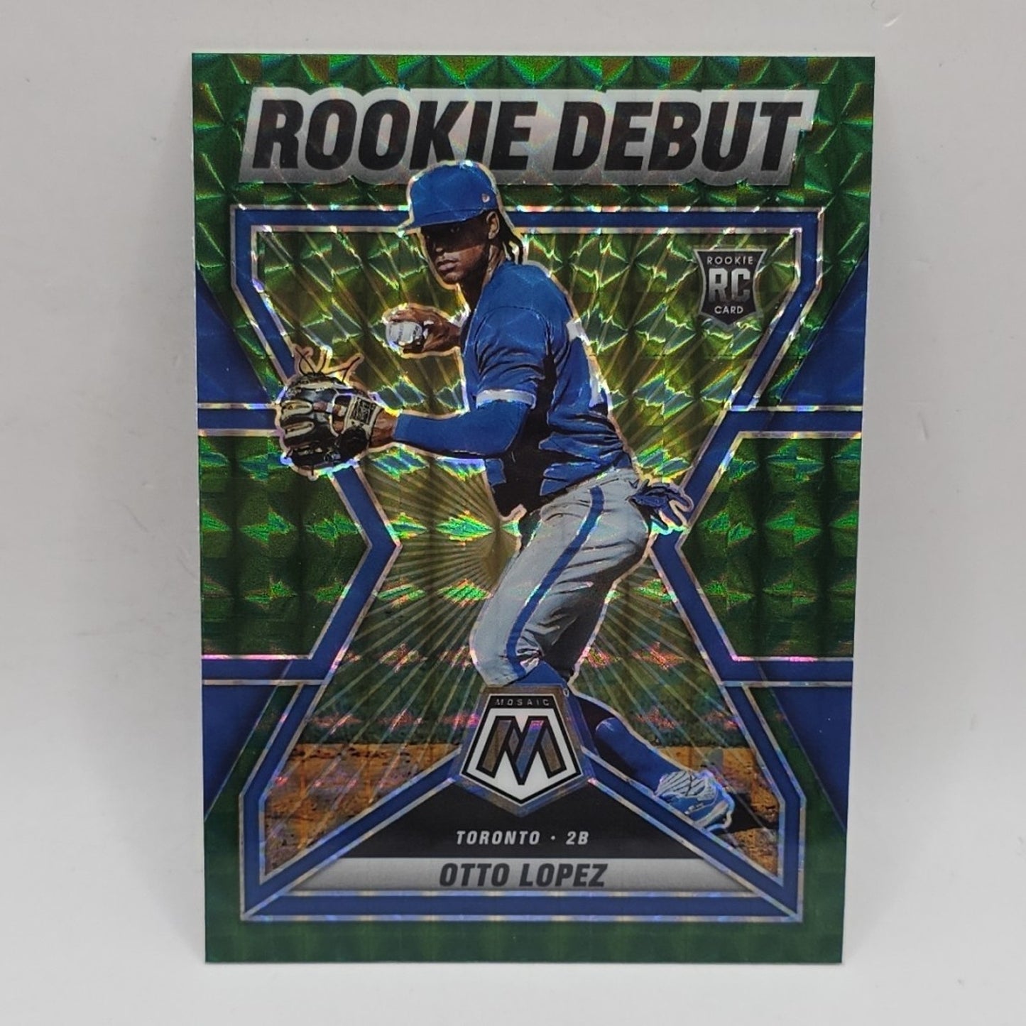 2022 Panini Mosaic Baseball - Otto Lopez Rookie Debut Green Prizm RC #RD-8 MLB